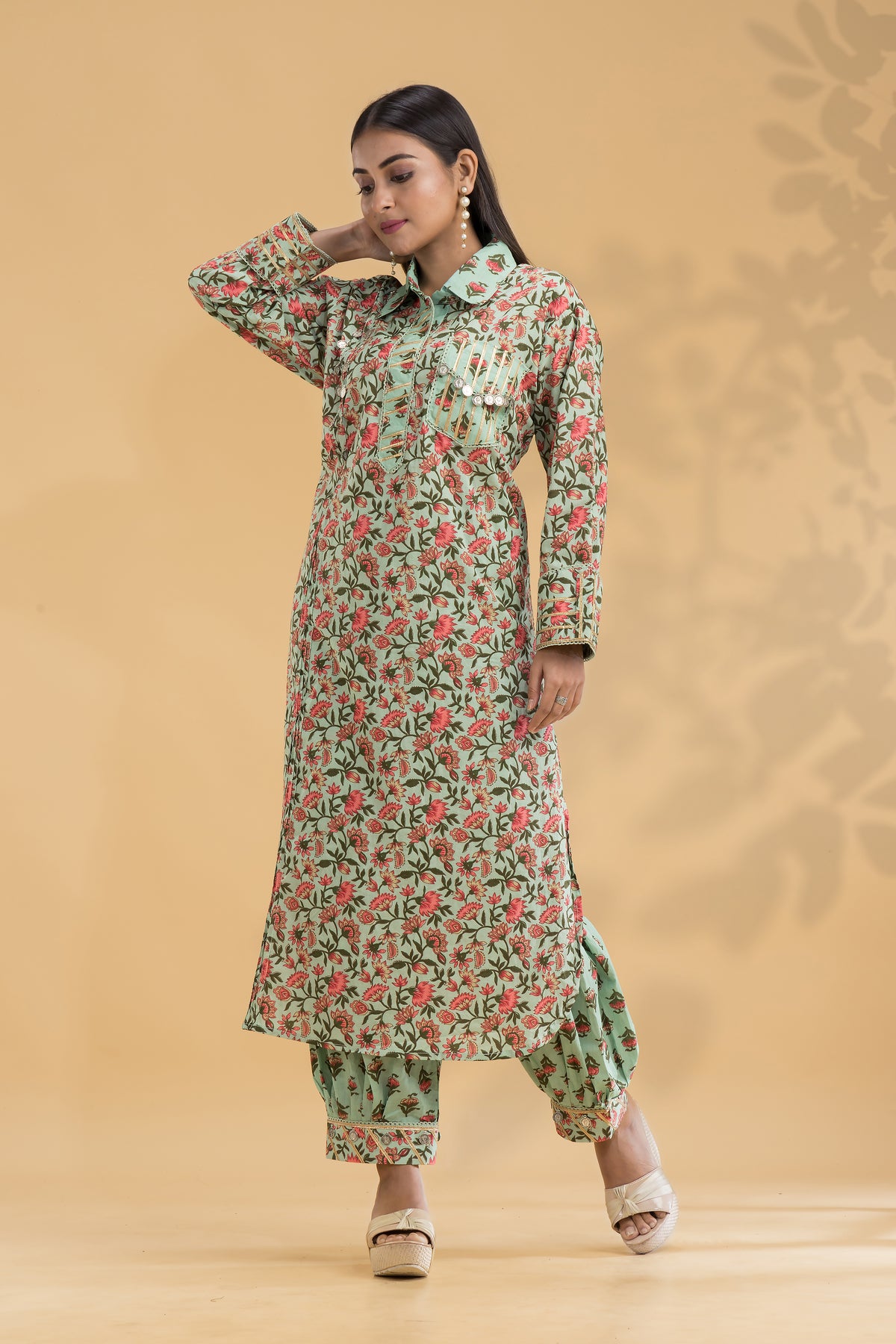 Kurta With Afghani Pant set