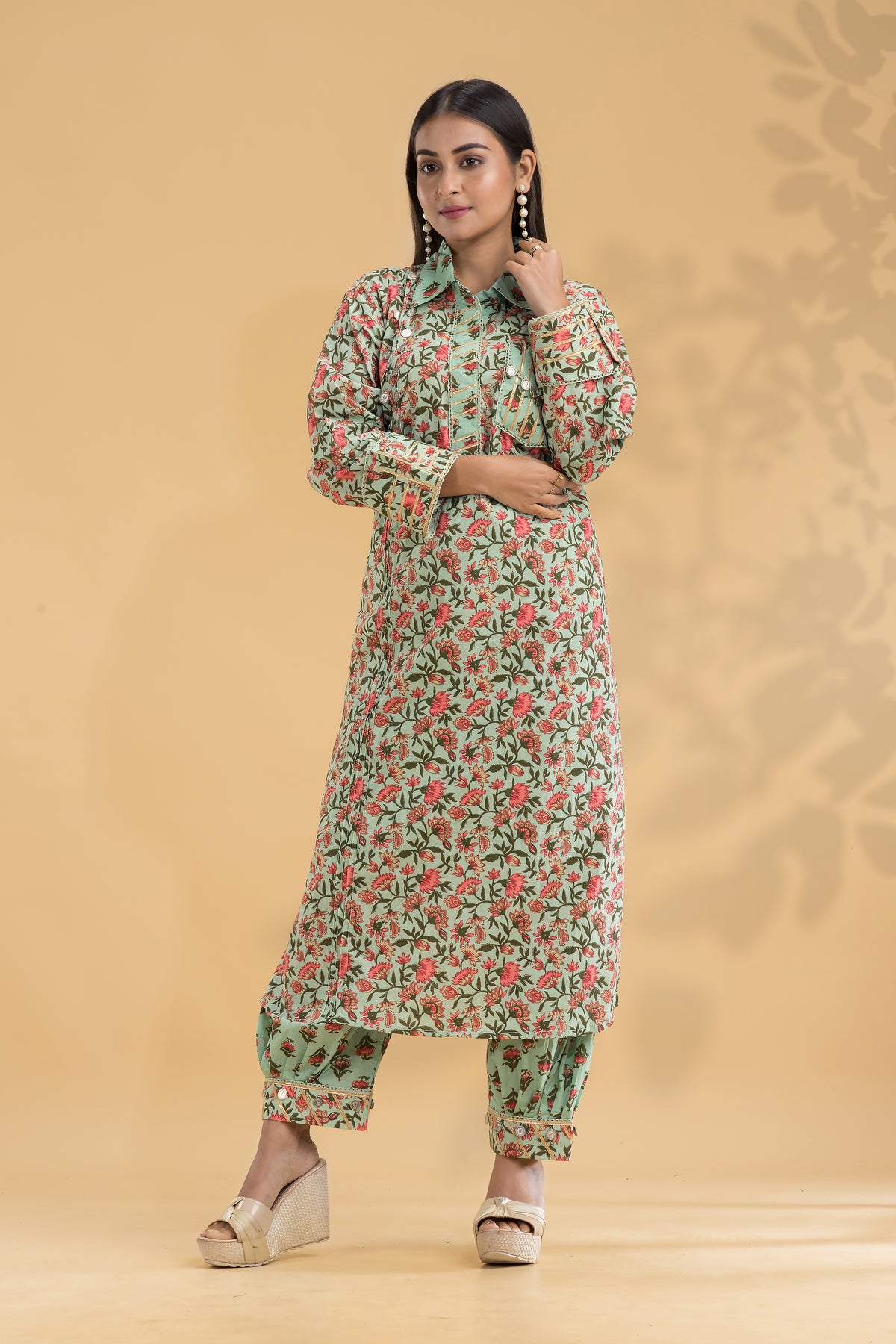 Kurta With Afghani Pant set