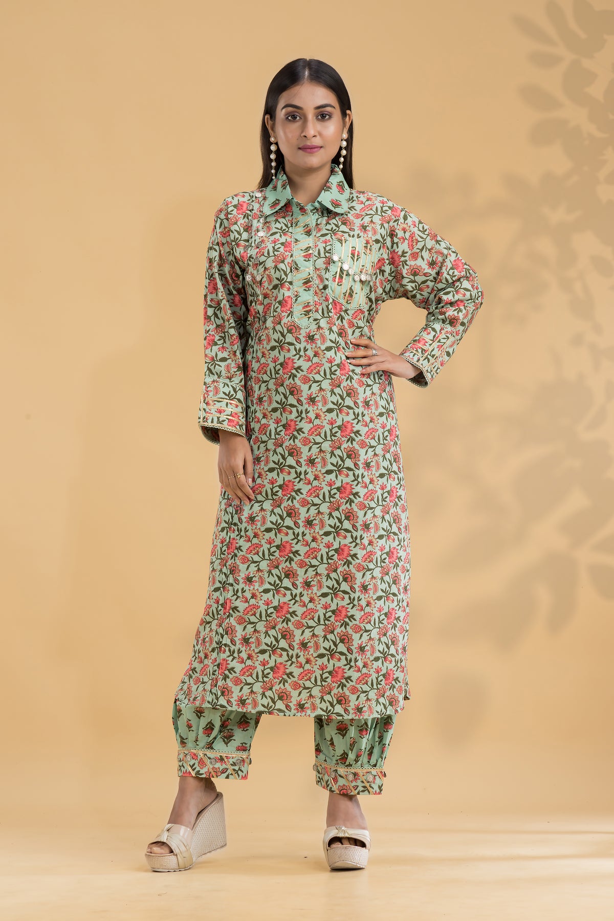 Kurta With Afghani Pant set