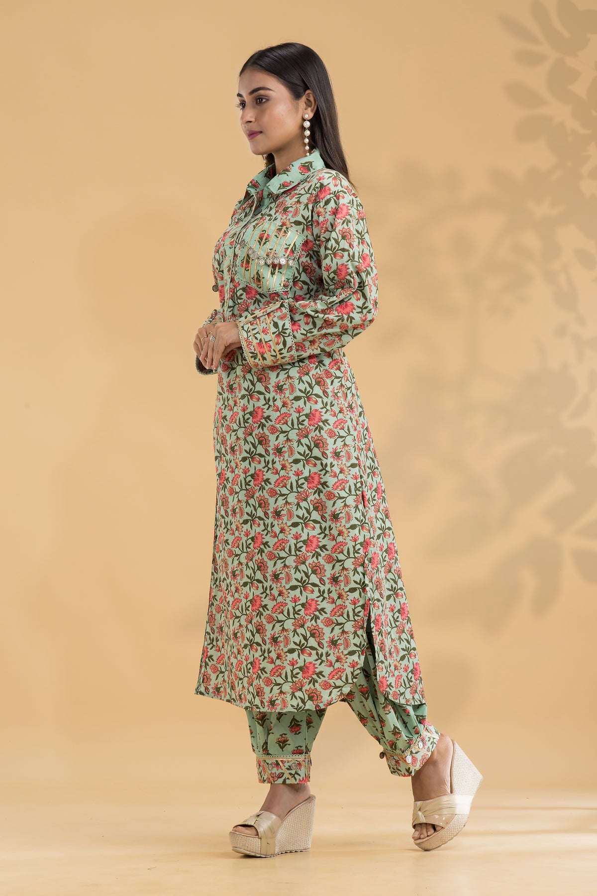 Kurta With Afghani Pant set