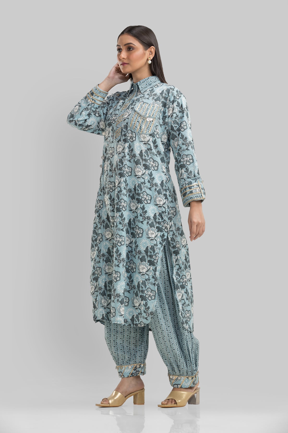 Kurta With Afghani Pant set