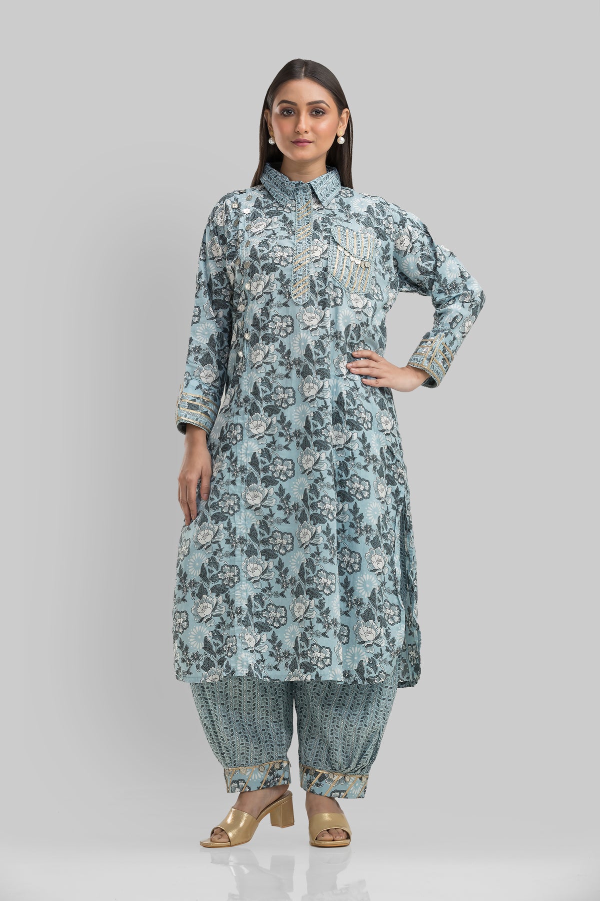 Kurta With Afghani Pant set