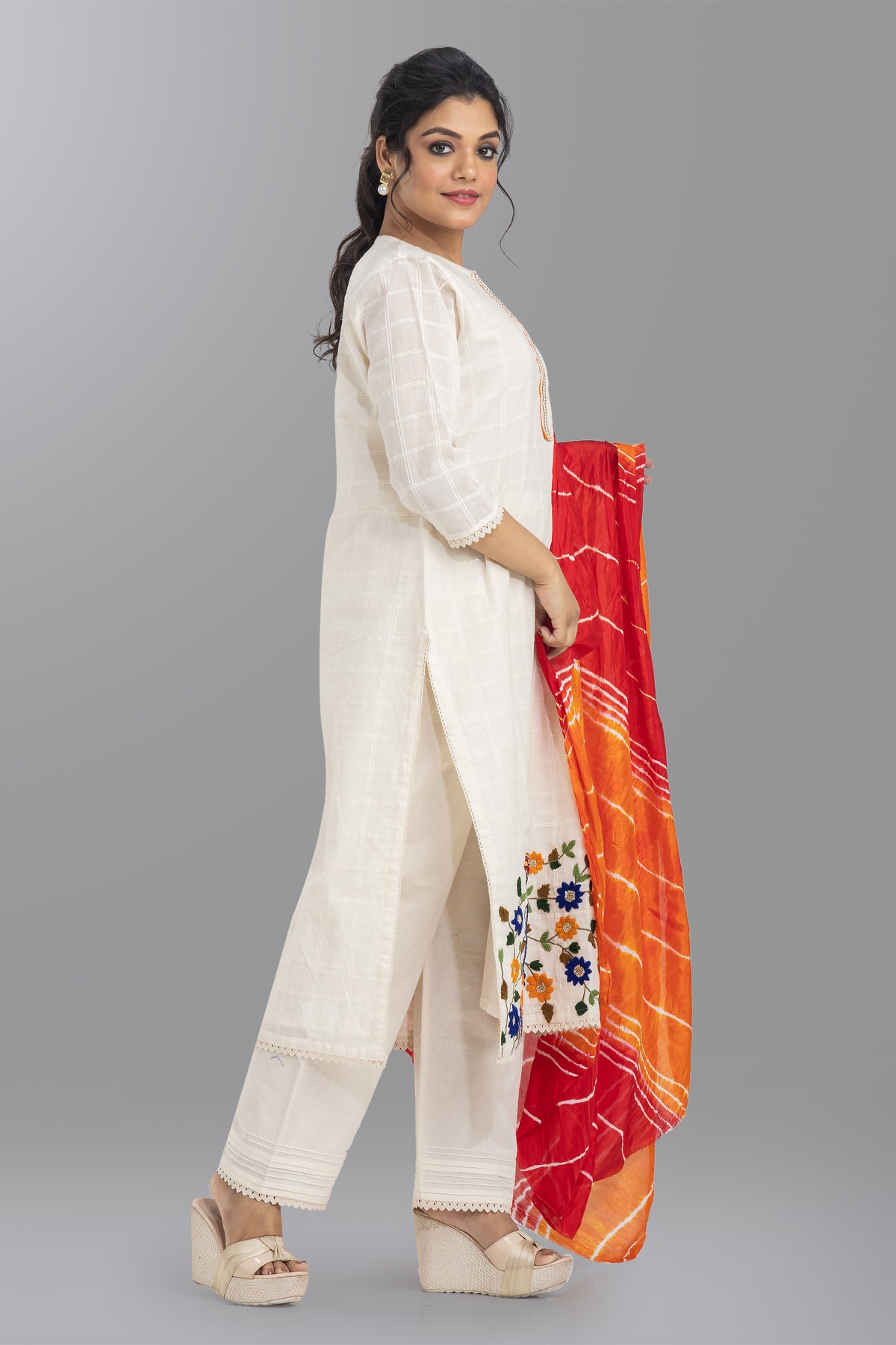 Designer Kurta Set with Dupatta_Raja Rani