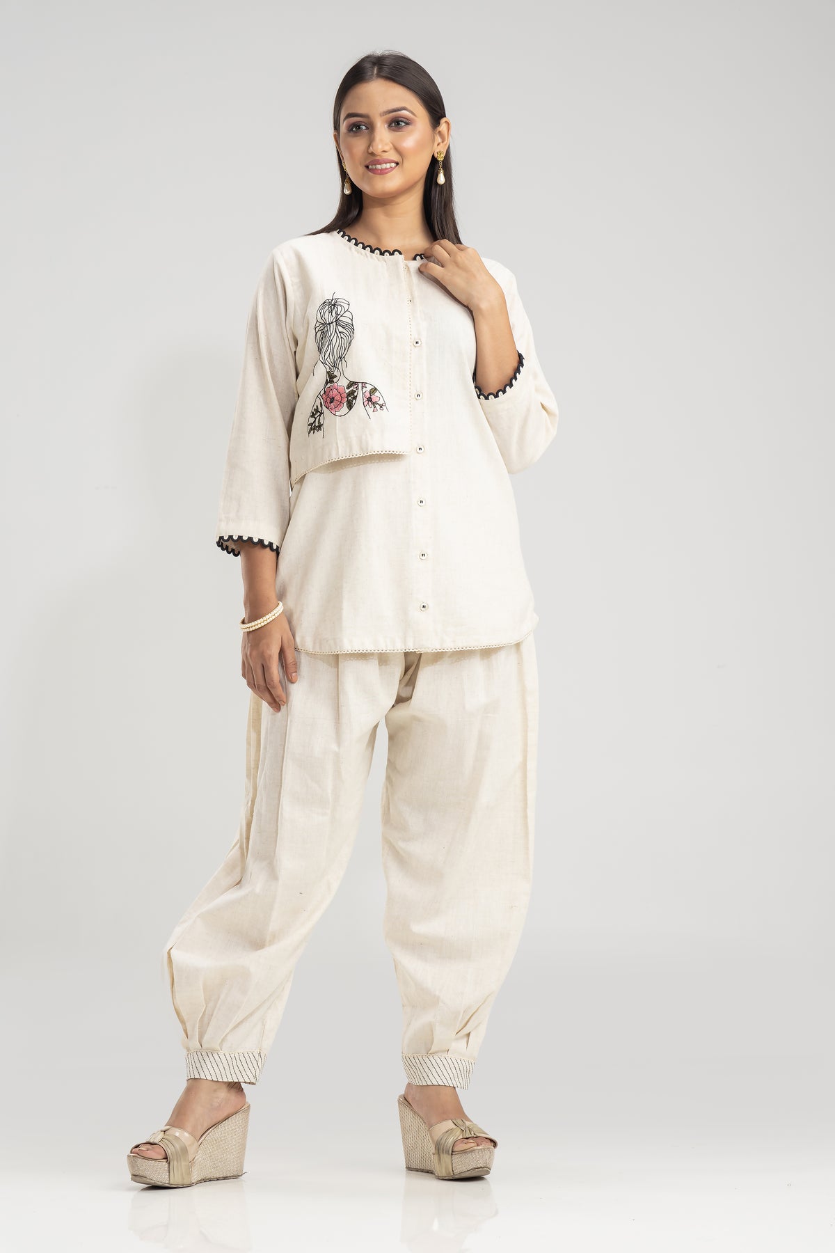 Embroidered Co-ord set