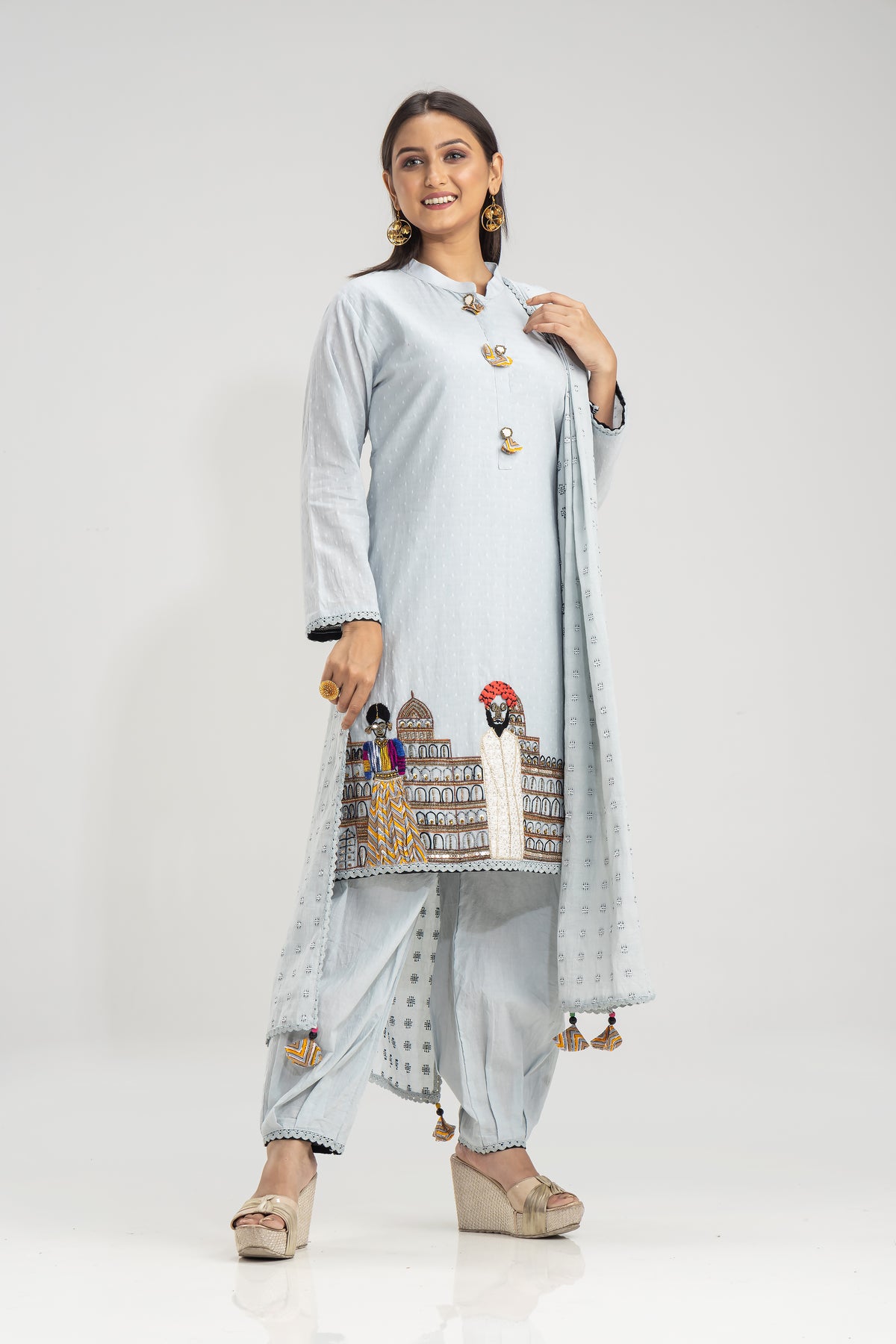 Designer Kurta & Pant set with Dupatta