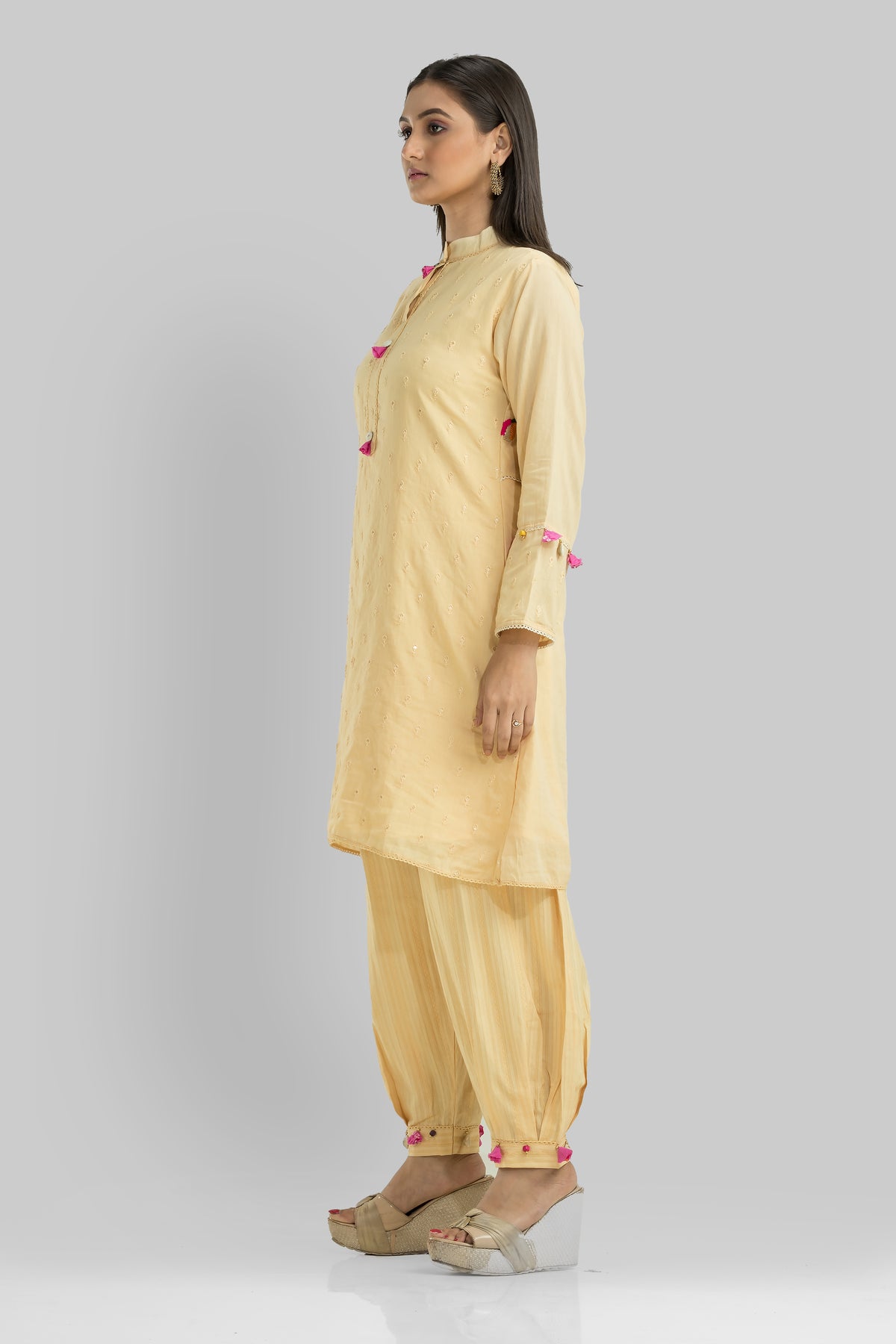 Designer Kurta & Afghan Pant set