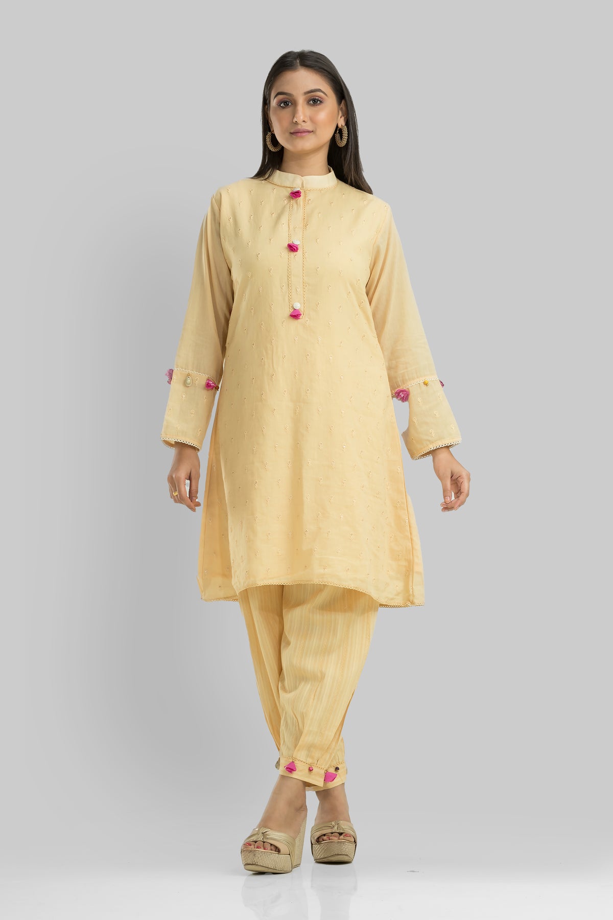 Designer Kurta & Afghan Pant set