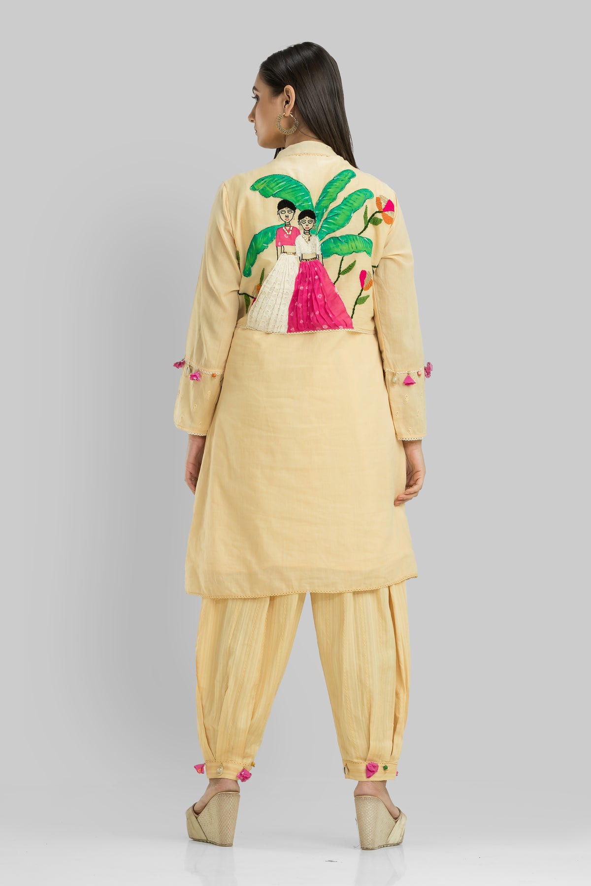 Designer Kurta & Afghan Pant set