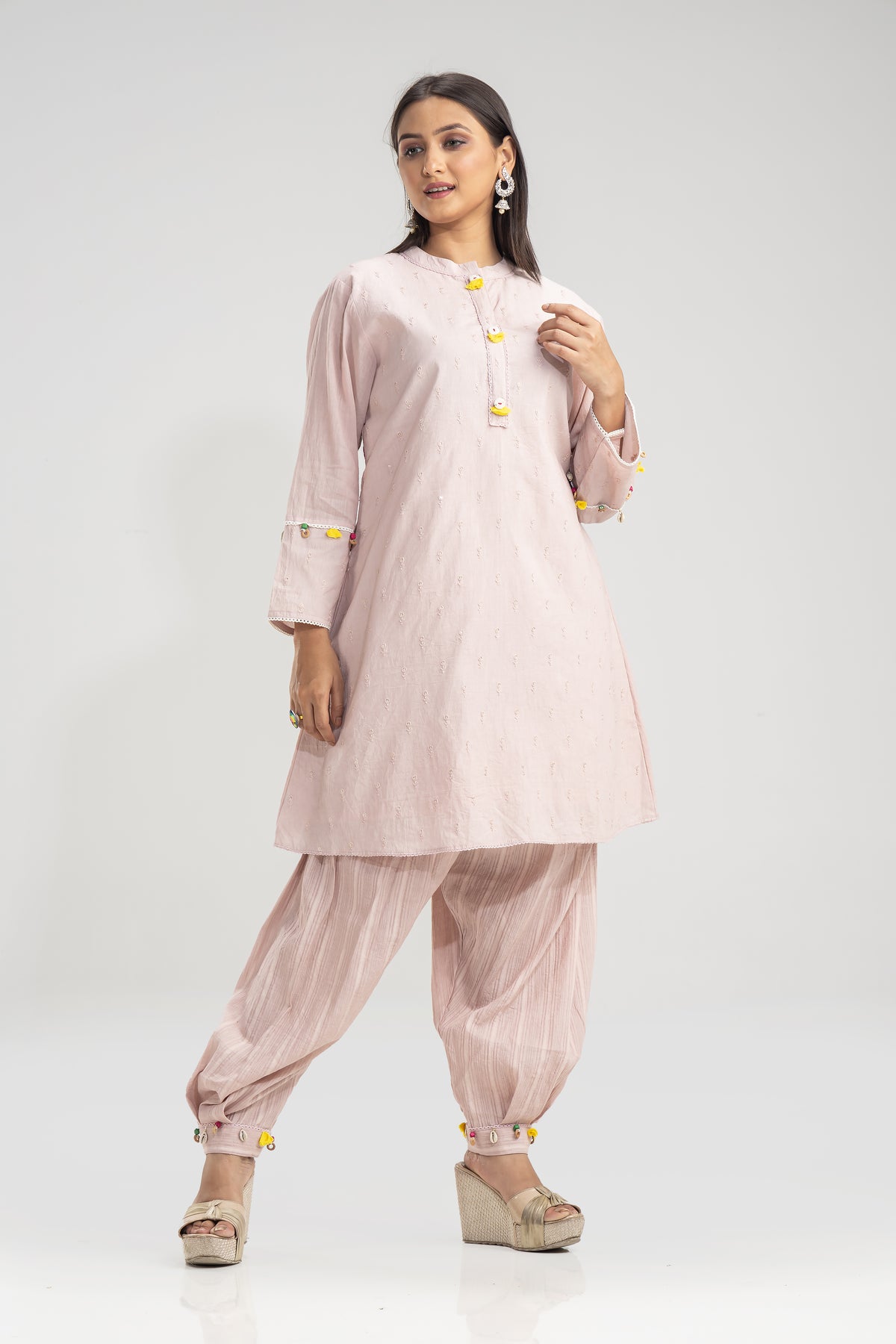 Designer Kurta & Afghan Pant set