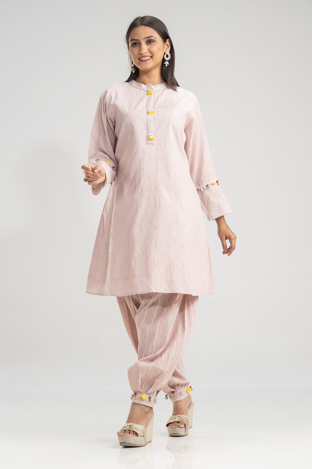 Designer Kurta & Afghan Pant set