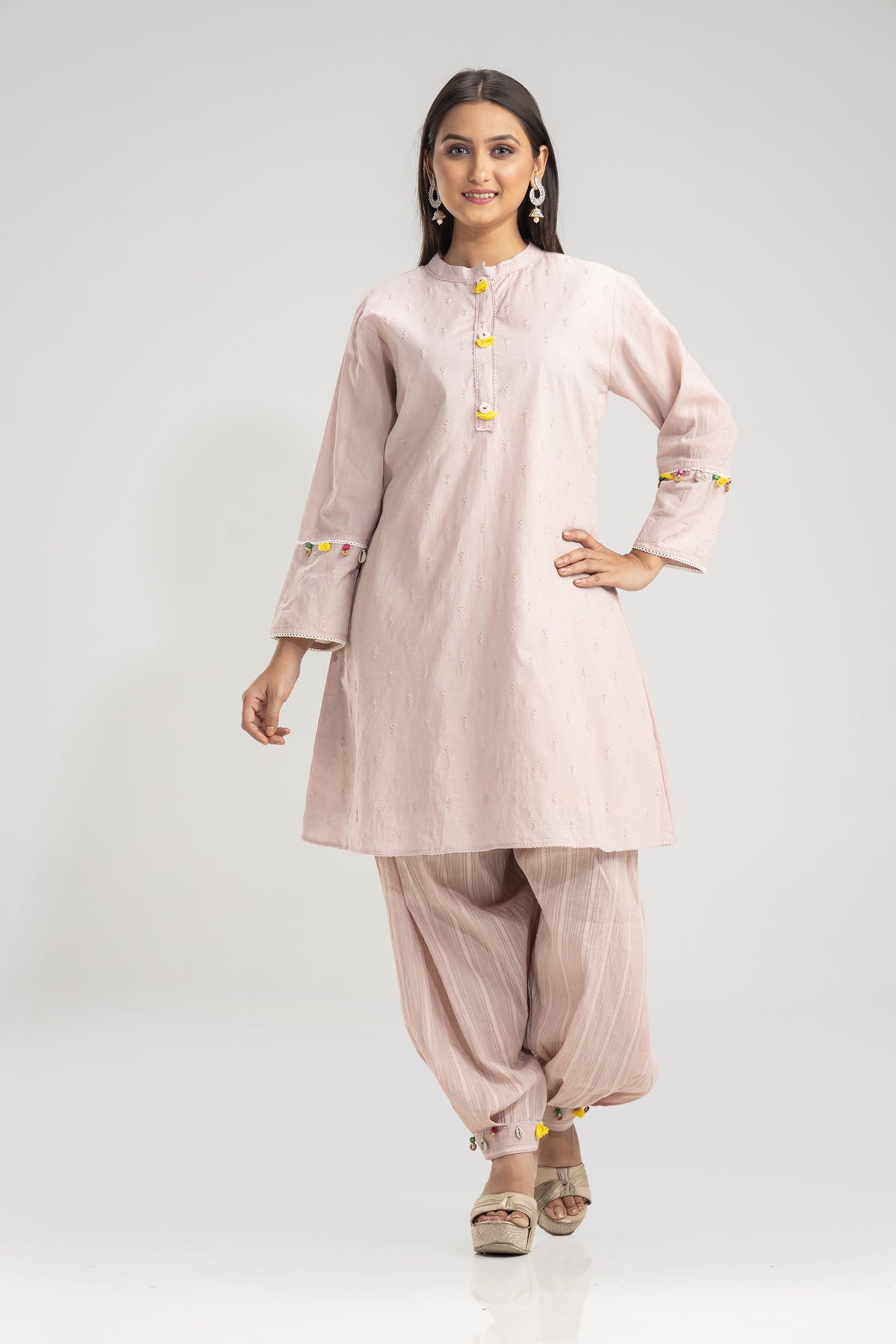 Designer Kurta & Afghan Pant set