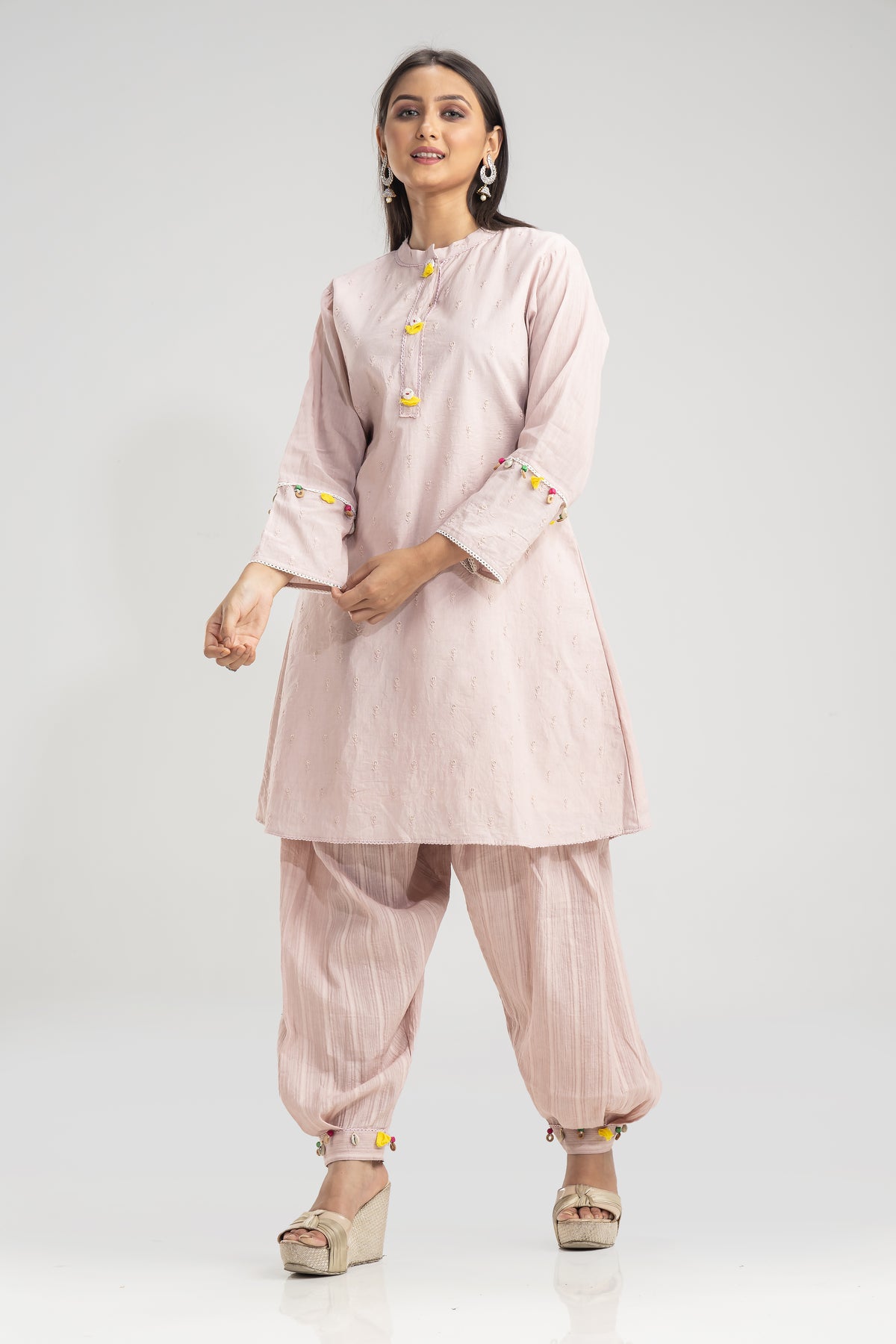 Designer Kurta & Afghan Pant set