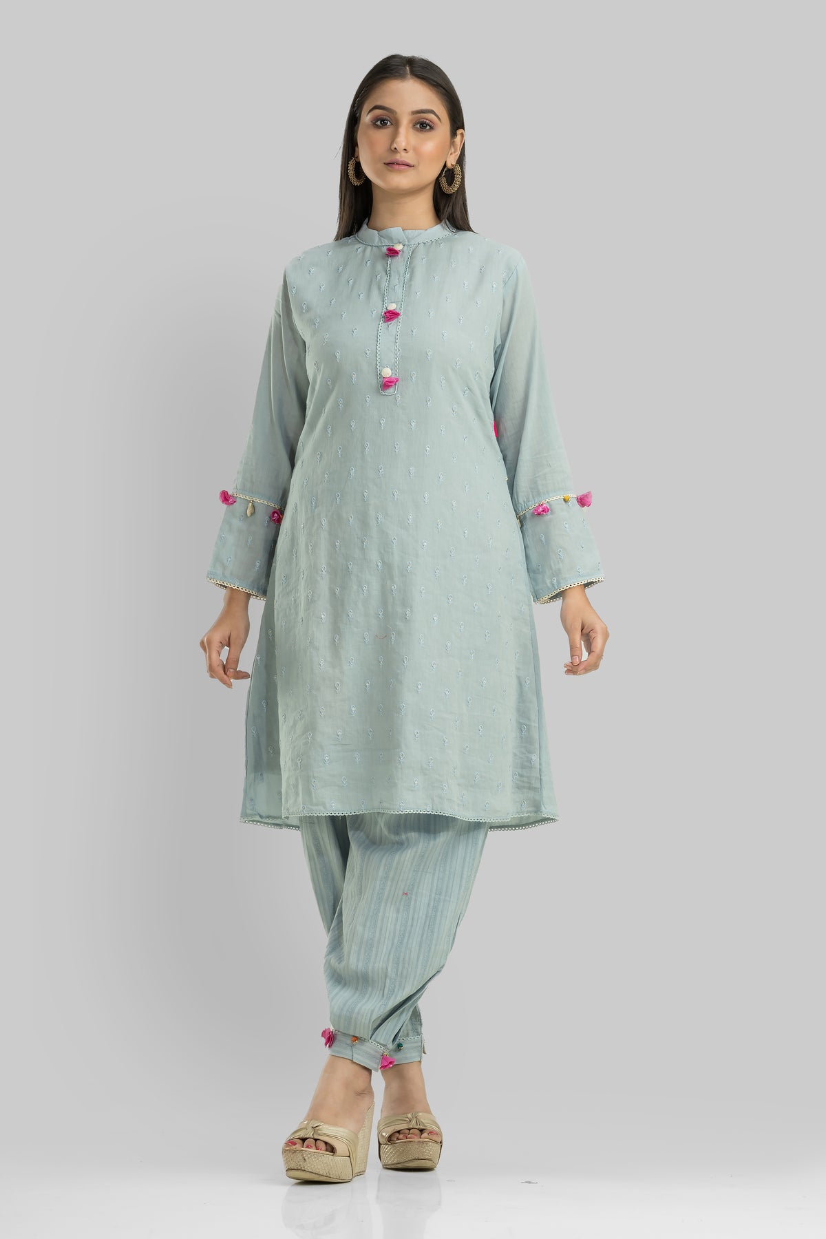 Designer Kurta & Afghan Pant set