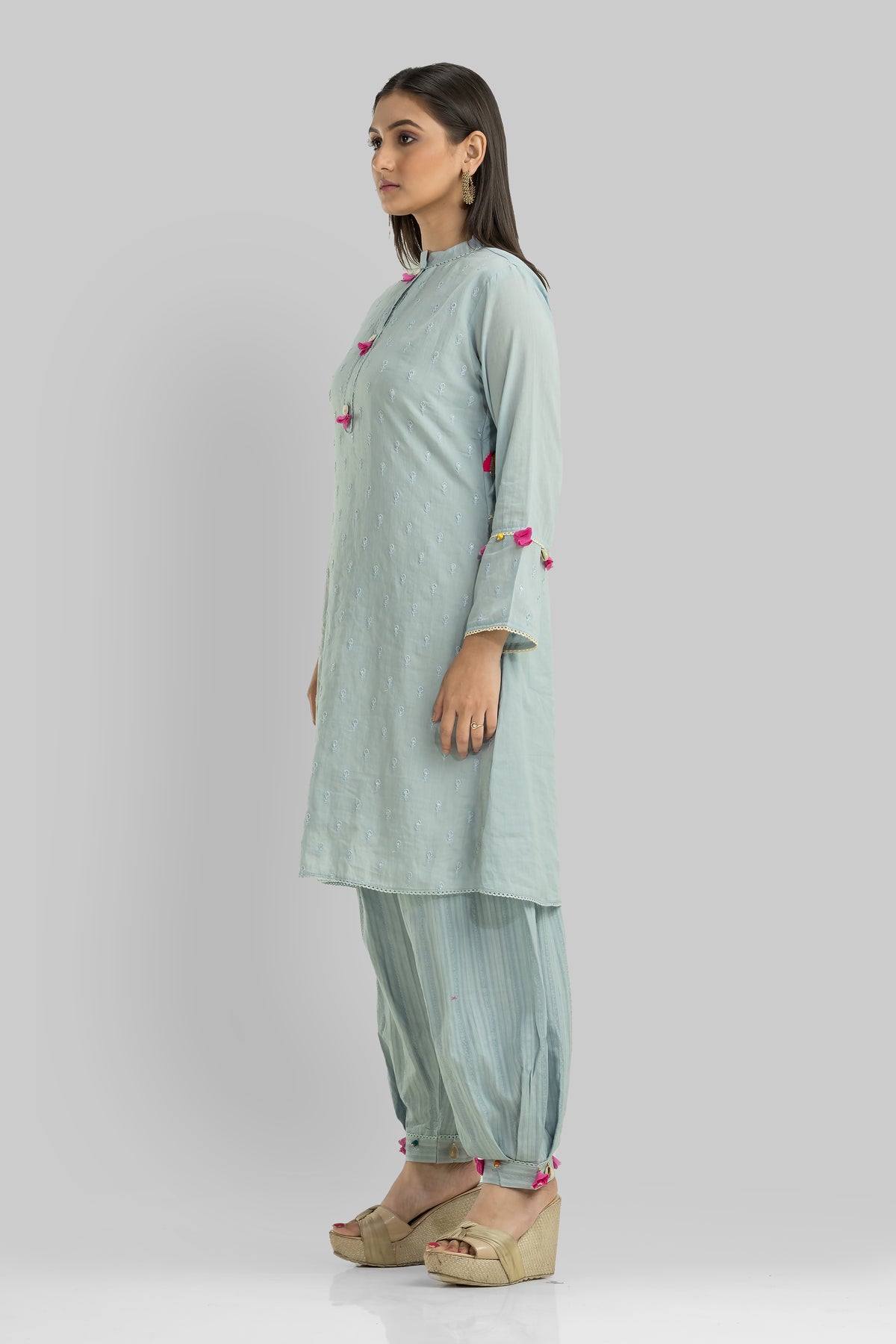 Designer Kurta & Afghan Pant set