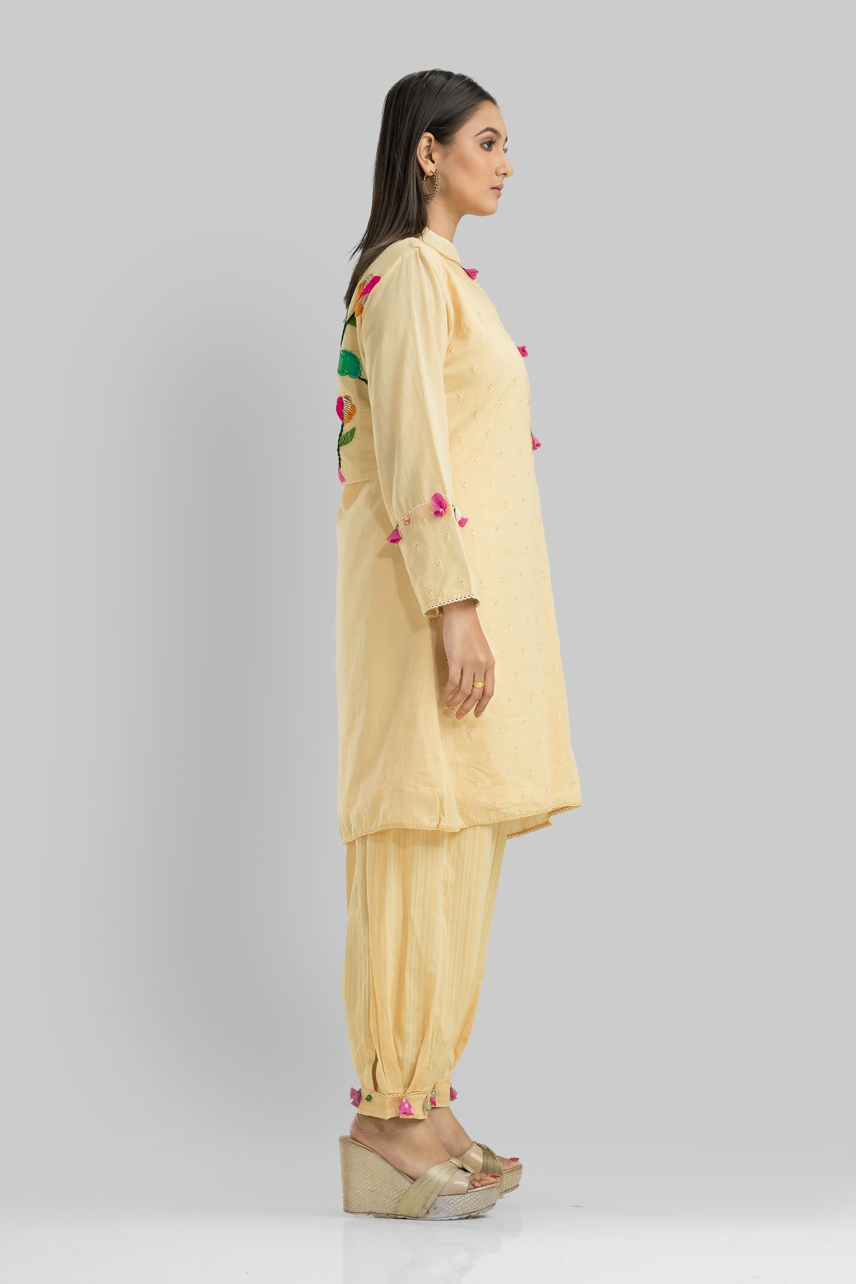 Designer Kurta & Afghan Pant set