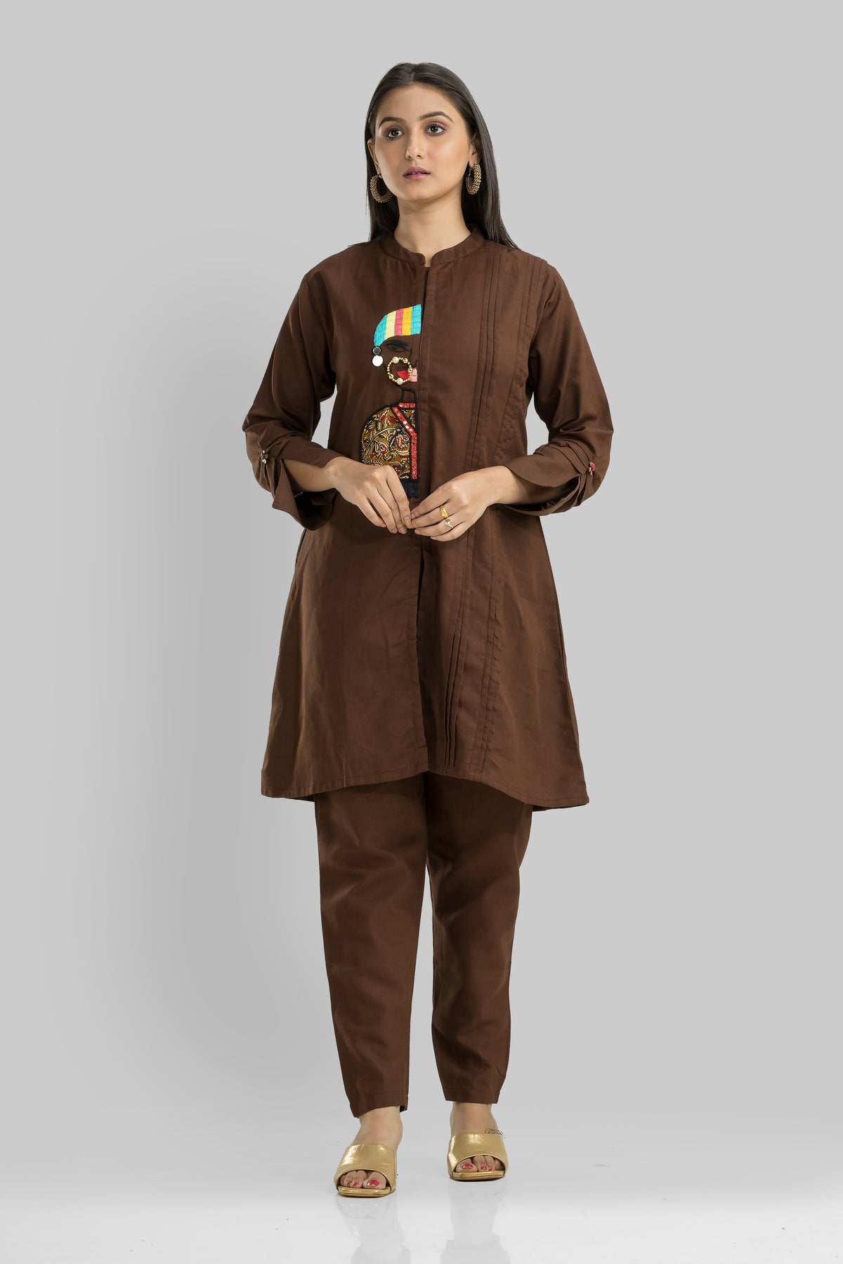 Cotton Kurta Set with Pant_Nathni