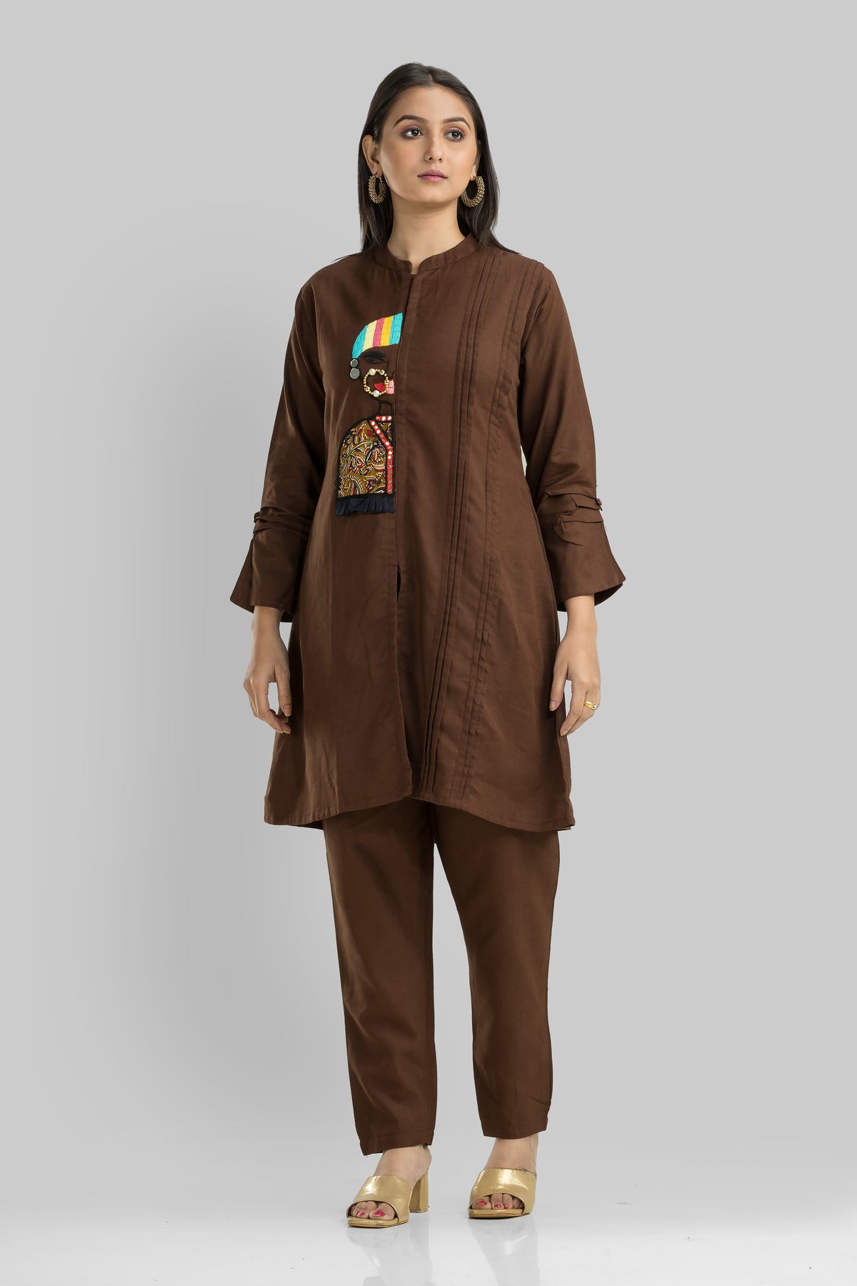 Cotton Kurta Set with Pant_Nathni