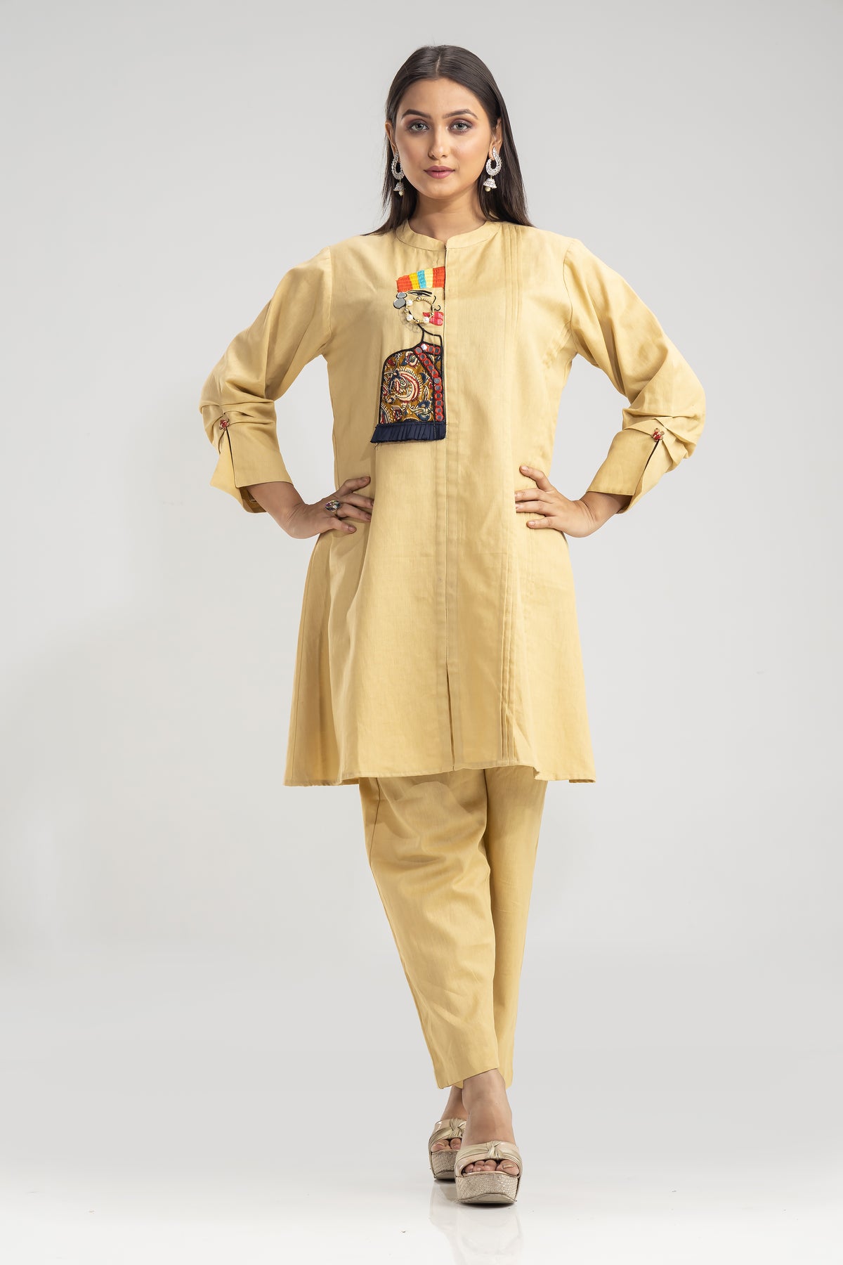 Cotton Kurta Set with Pant_Nathni