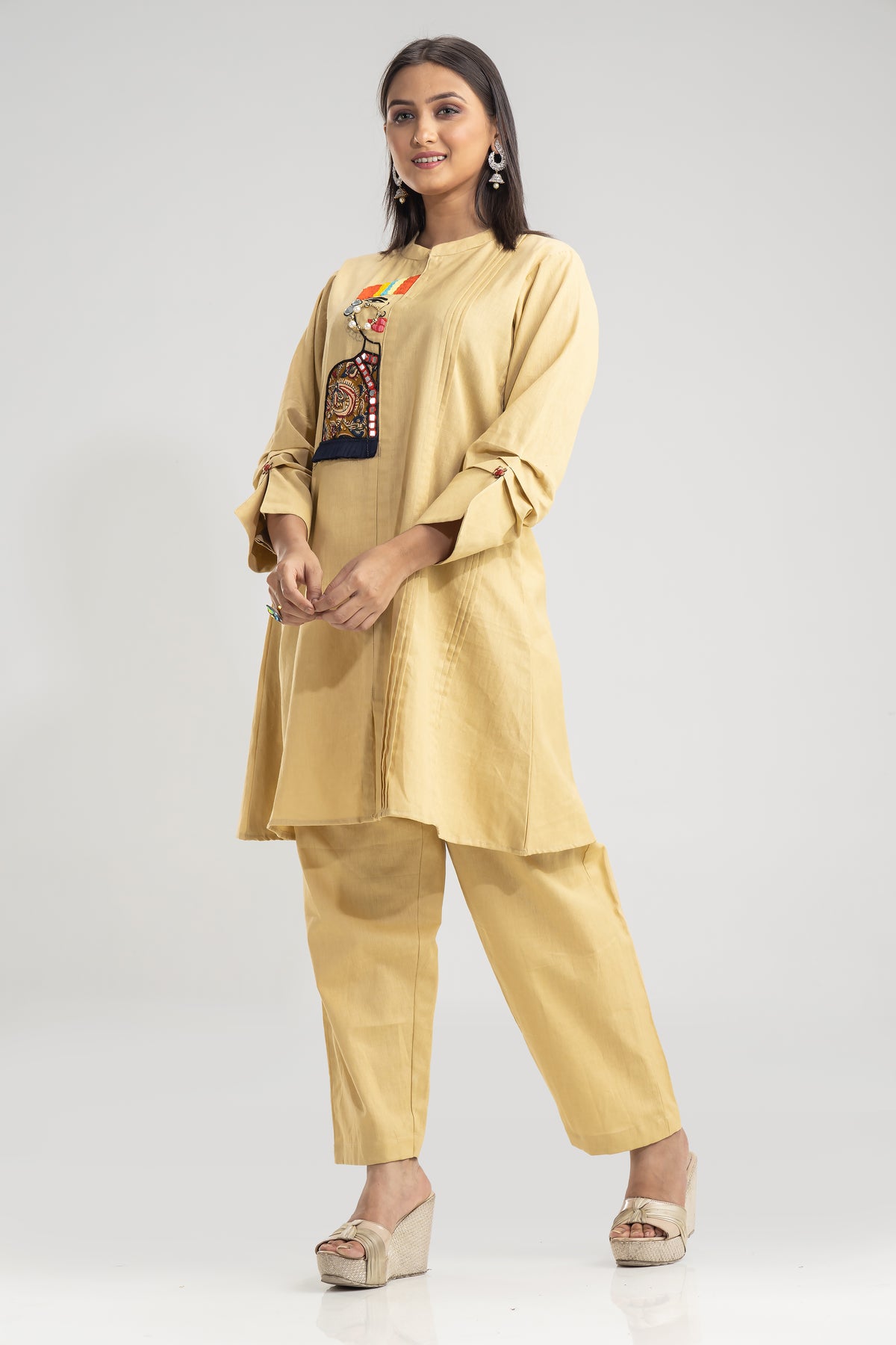 Cotton Kurta Set with Pant_Nathni