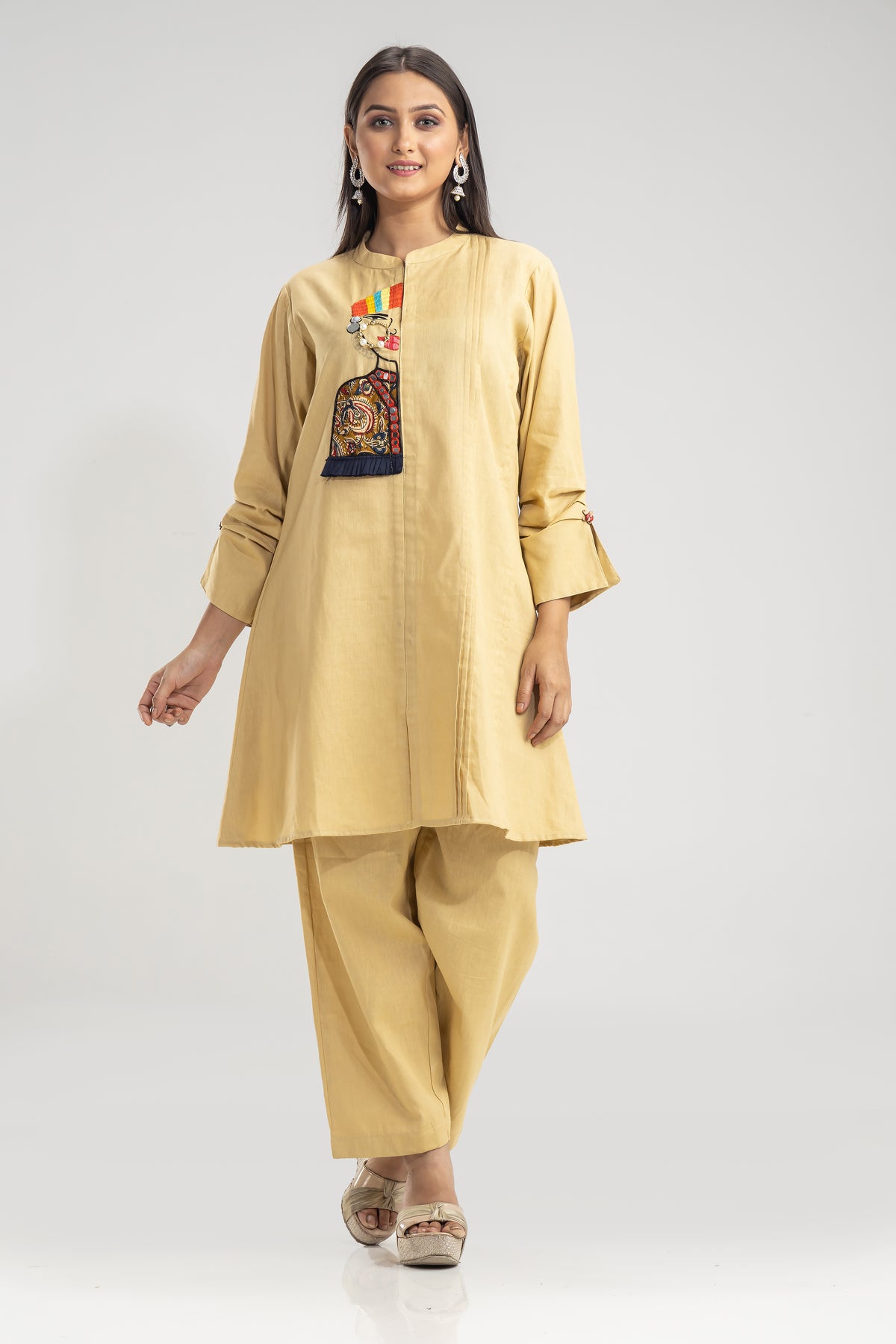 Cotton Kurta Set with Pant_Nathni