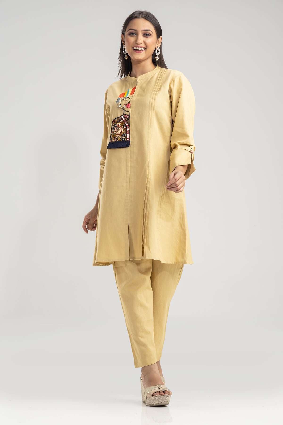 Cotton Kurta Set with Pant_Nathni