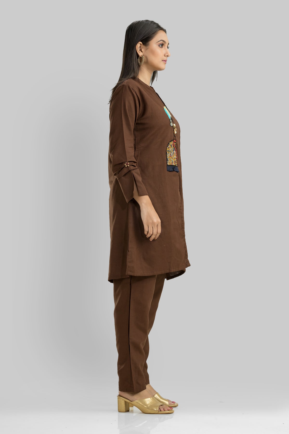 Cotton Kurta Set with Pant_Nathni