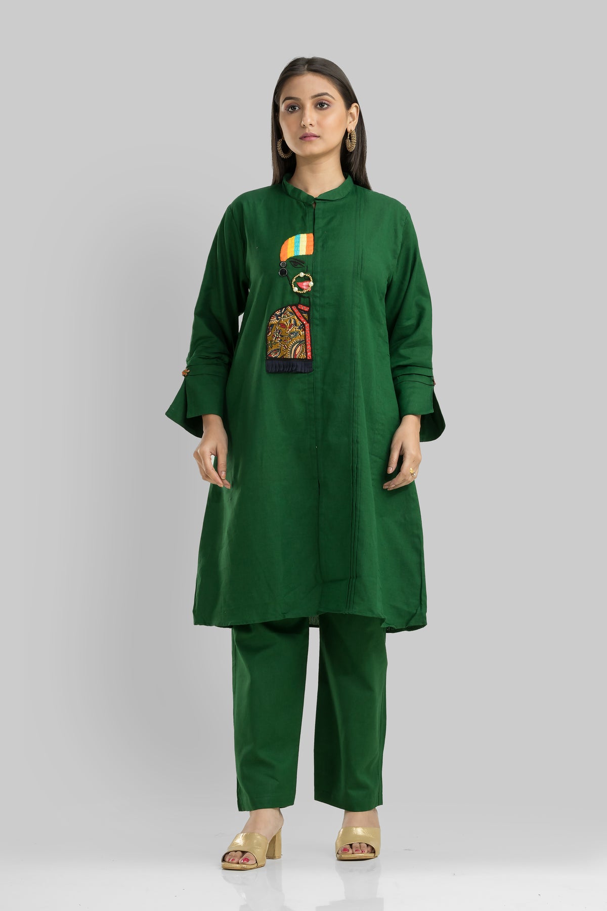 Cotton Kurta Set with Pant_Nathni