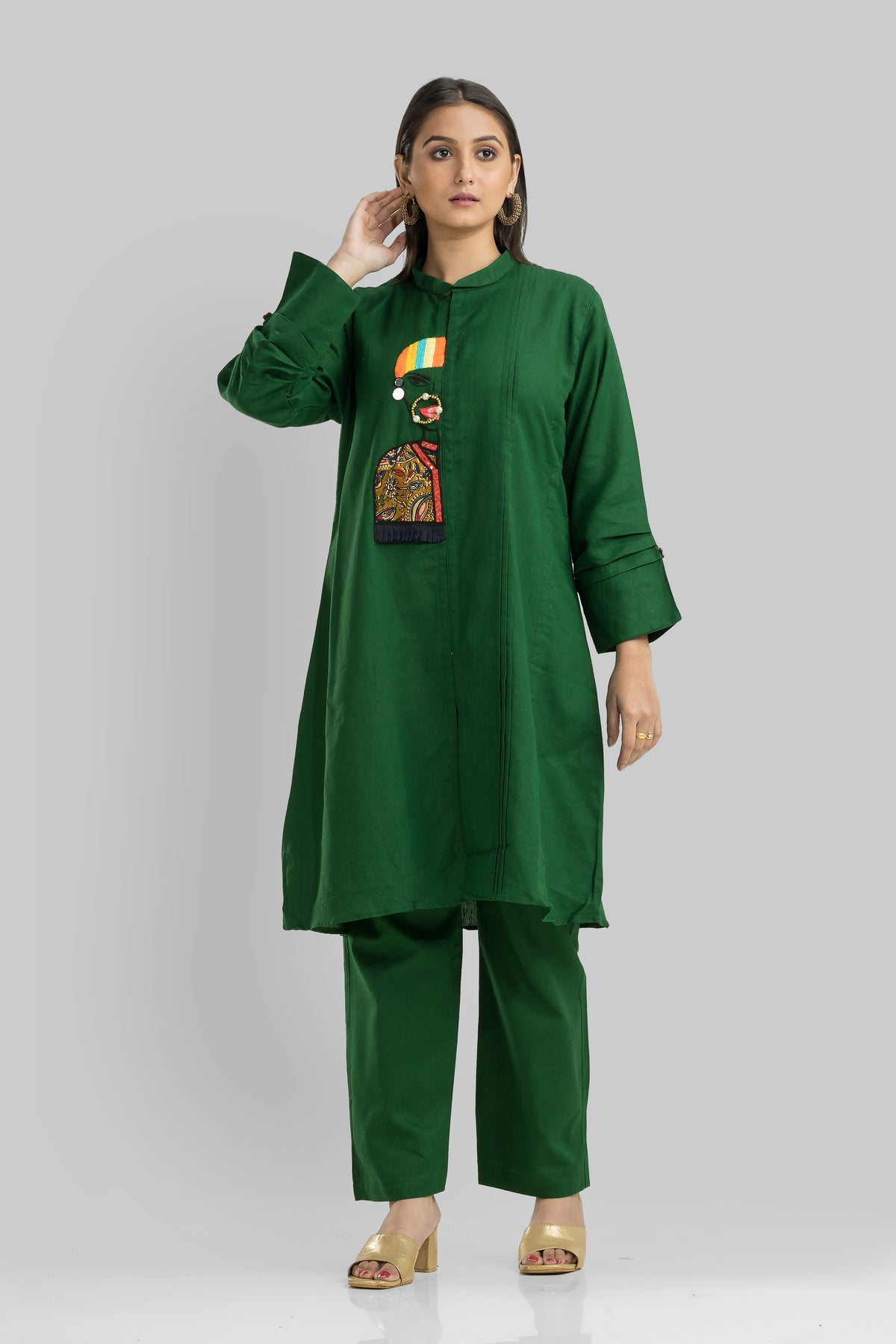 Cotton Kurta Set with Pant_Nathni