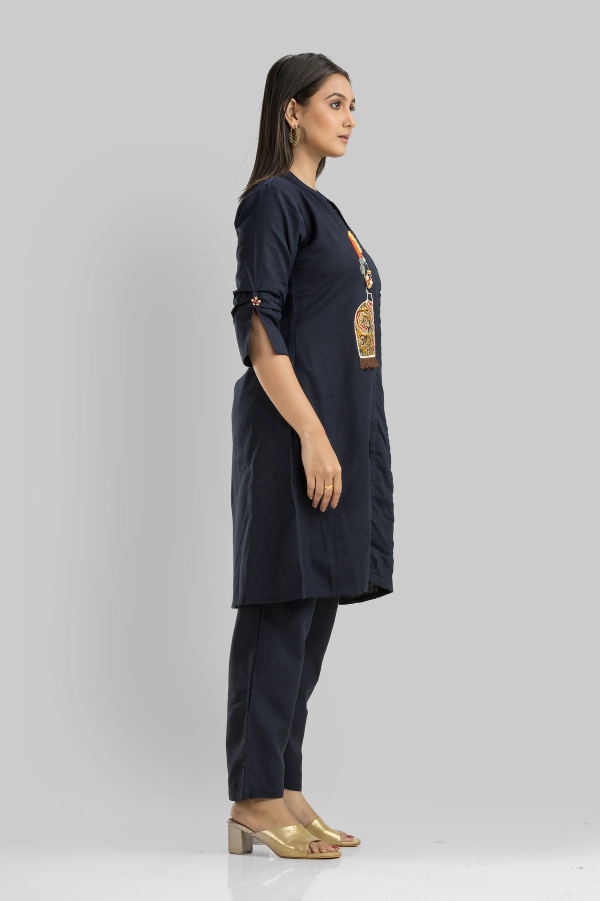 Cotton Kurta Set with Pant_Nathni