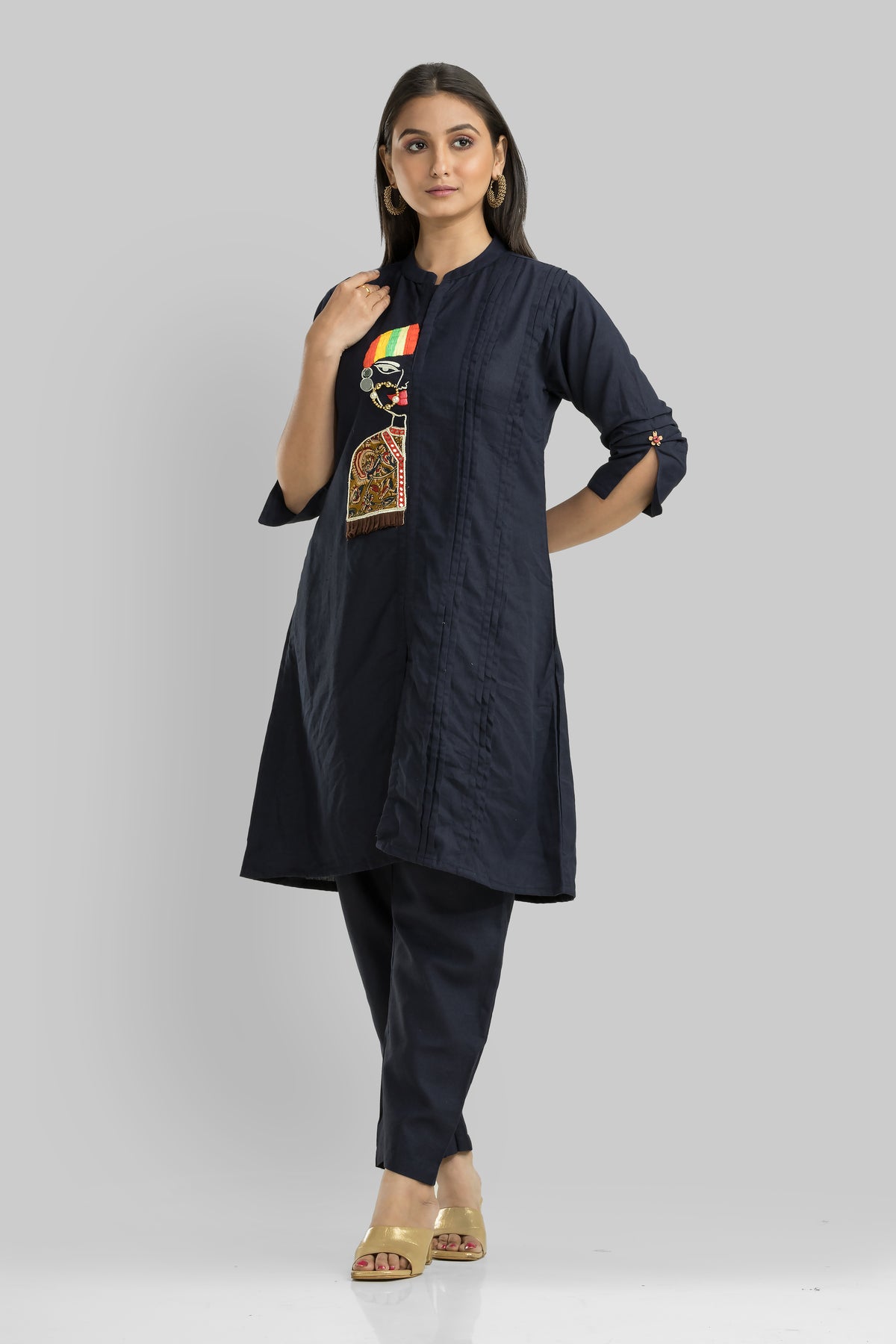 Cotton Kurta Set with Pant_Nathni