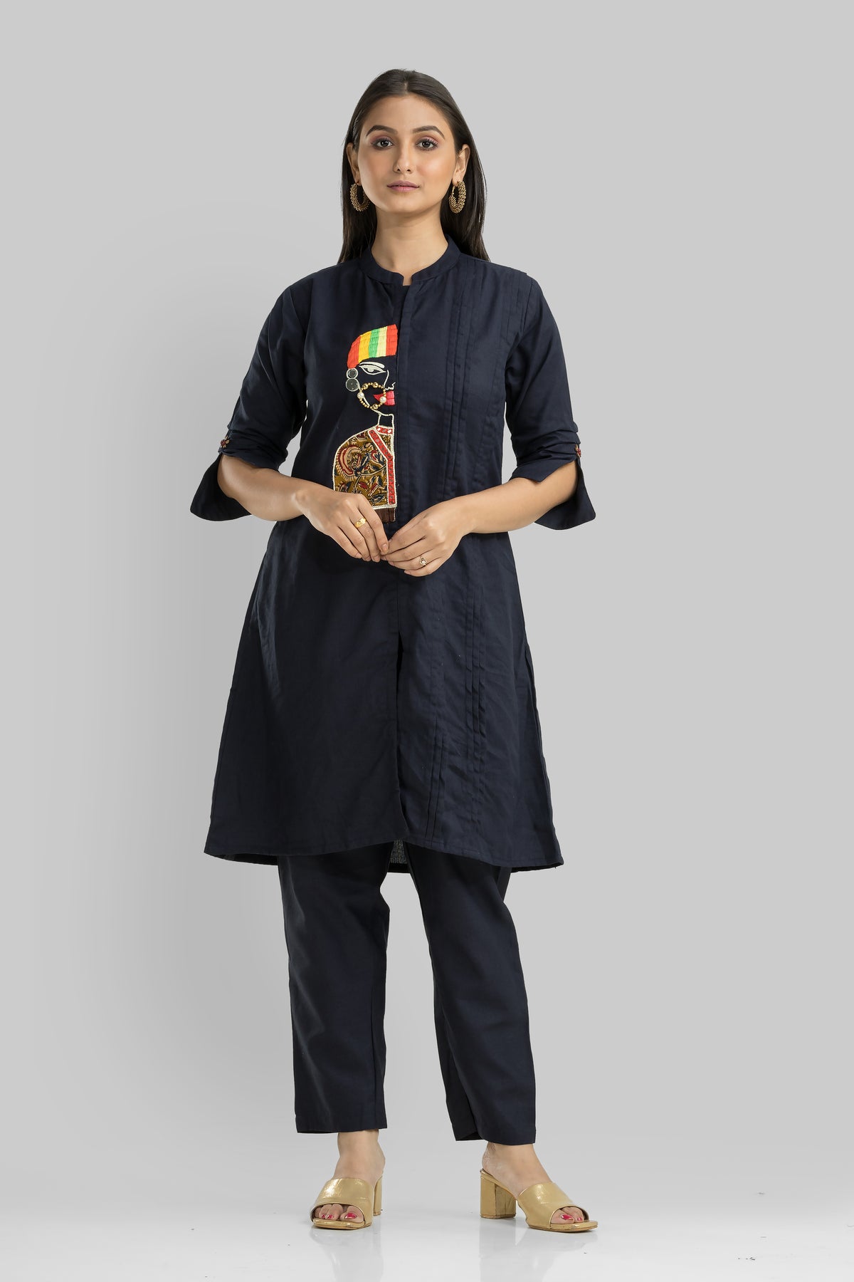 Cotton Kurta Set with Pant_Nathni