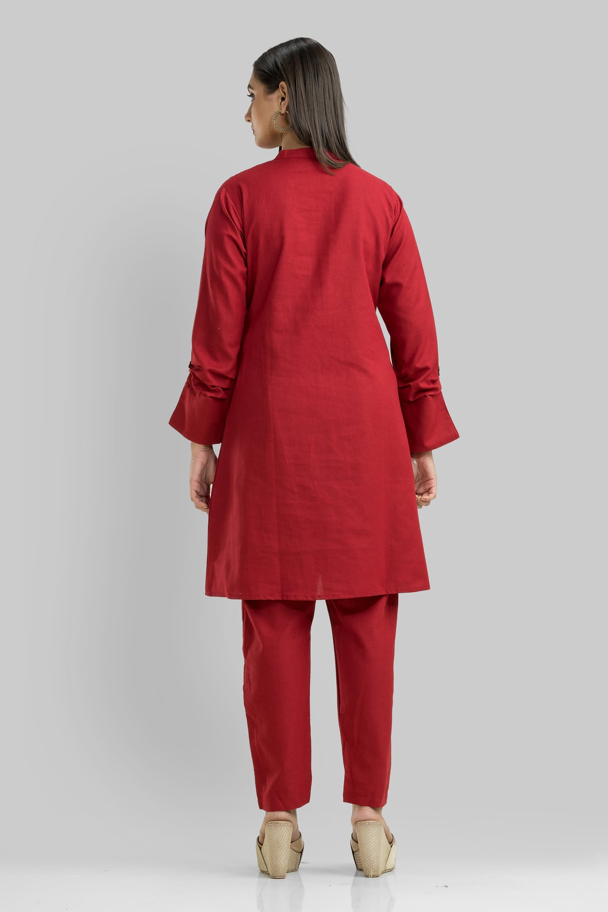 Cotton Kurta Set with Pant_Nathni