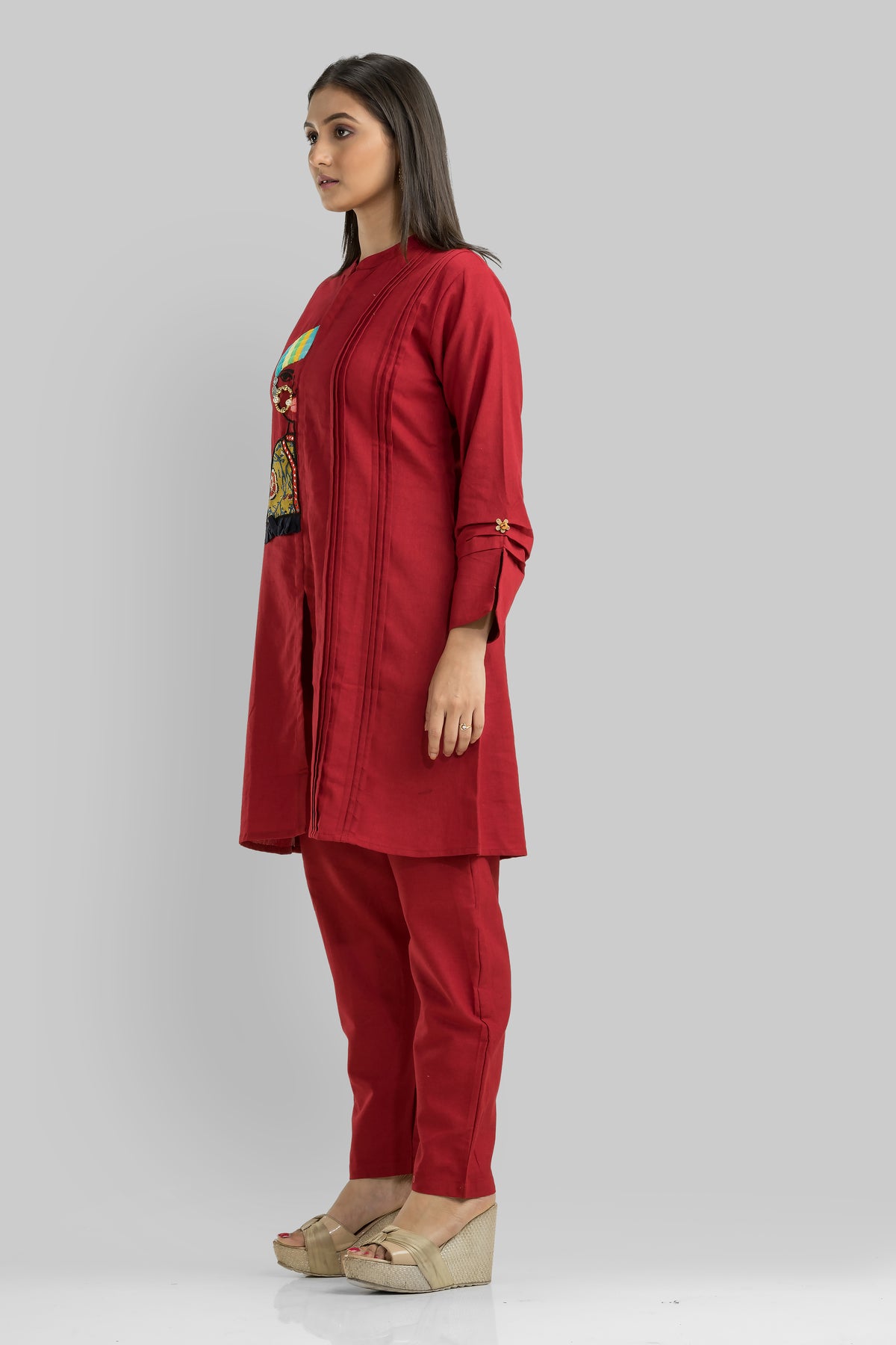 Cotton Kurta Set with Pant_Nathni