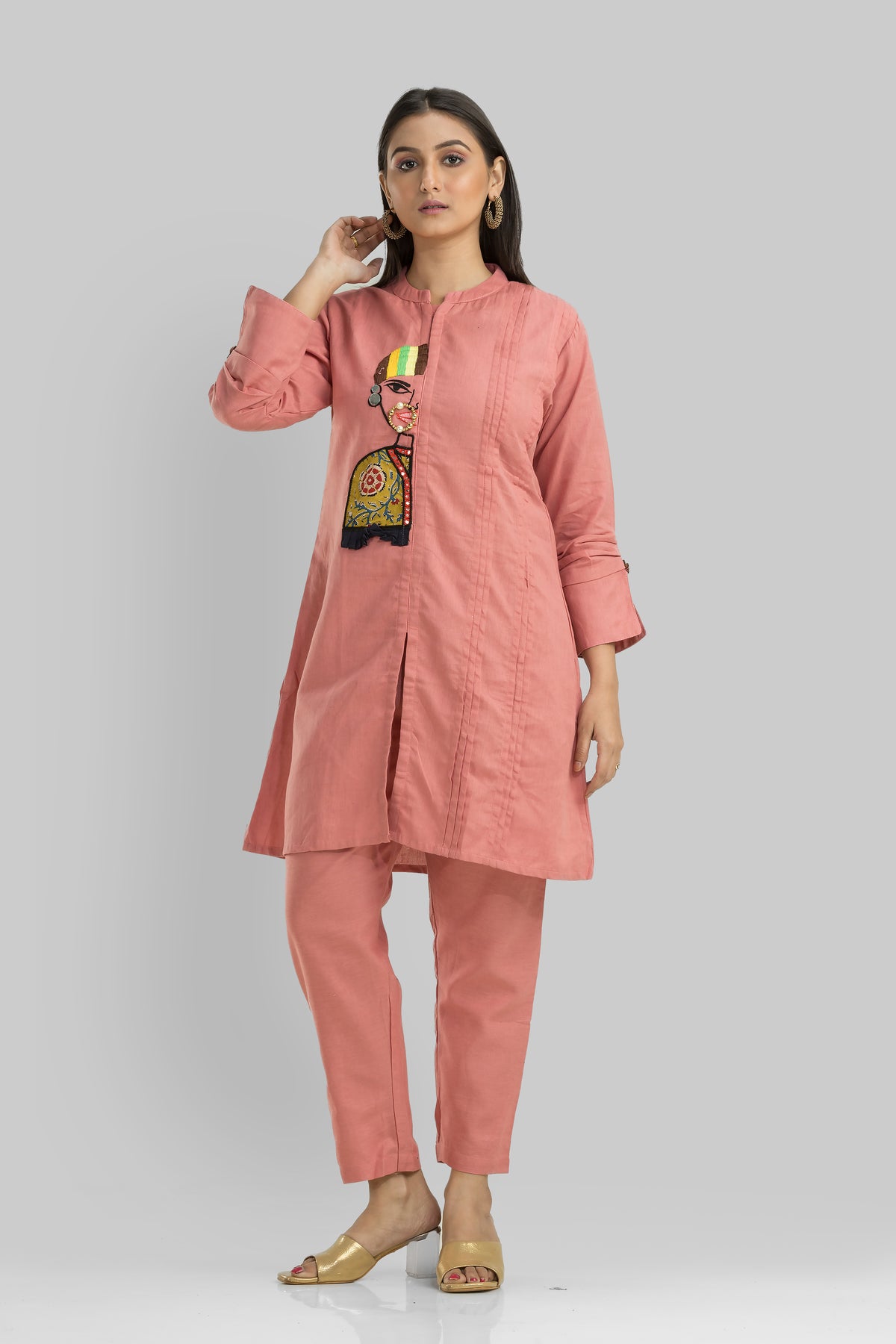 Cotton Kurta Set with Pant_Nathni