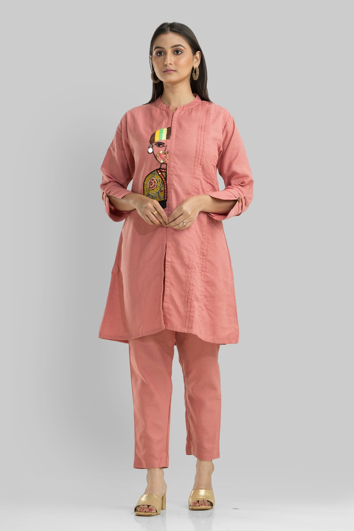 Cotton Kurta Set with Pant_Nathni