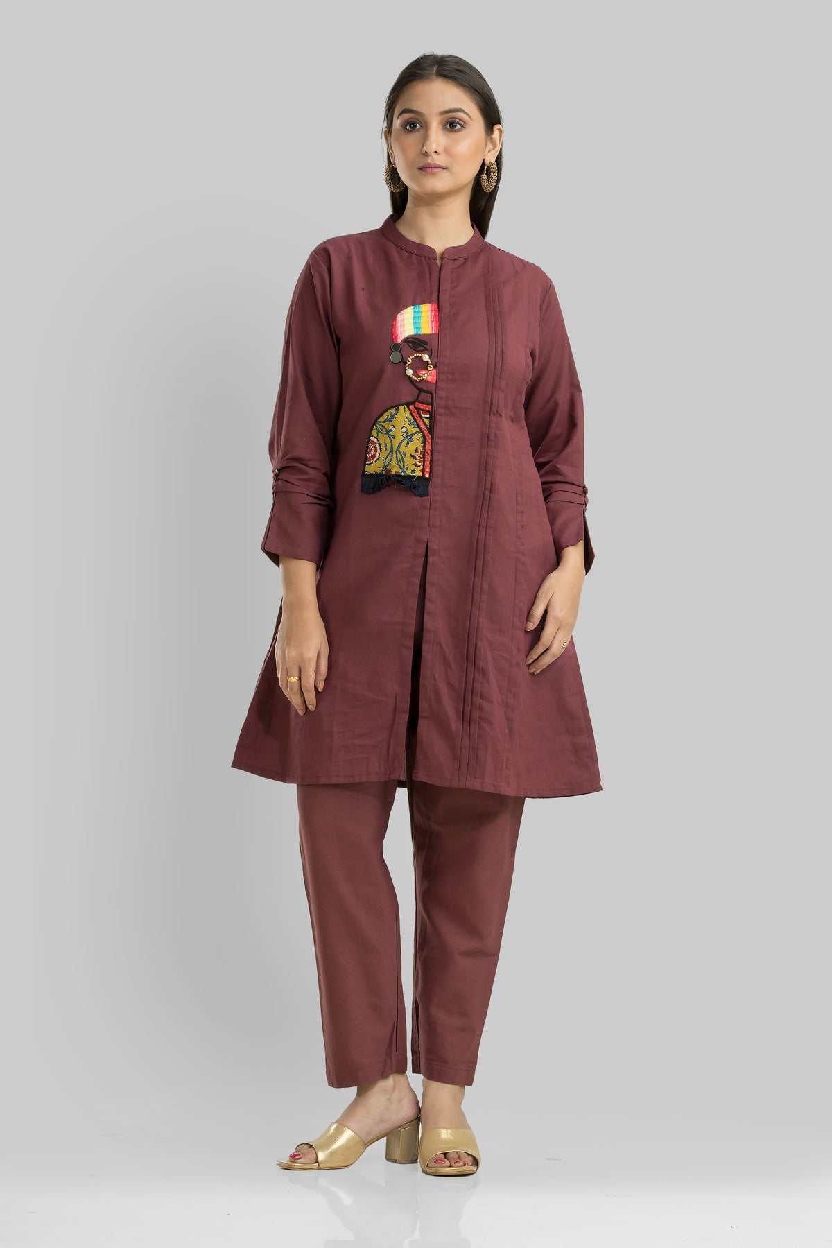 Cotton Kurta Set with Pant_Nathni