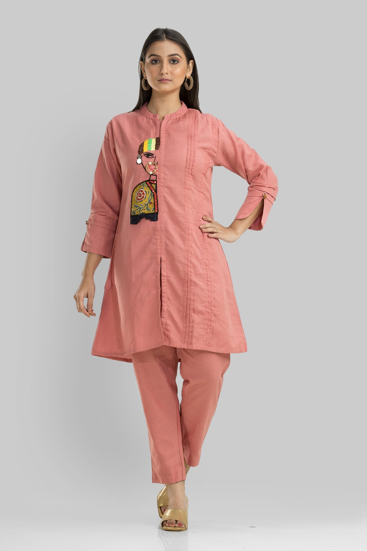 Cotton Kurta Set with Pant_Nathni