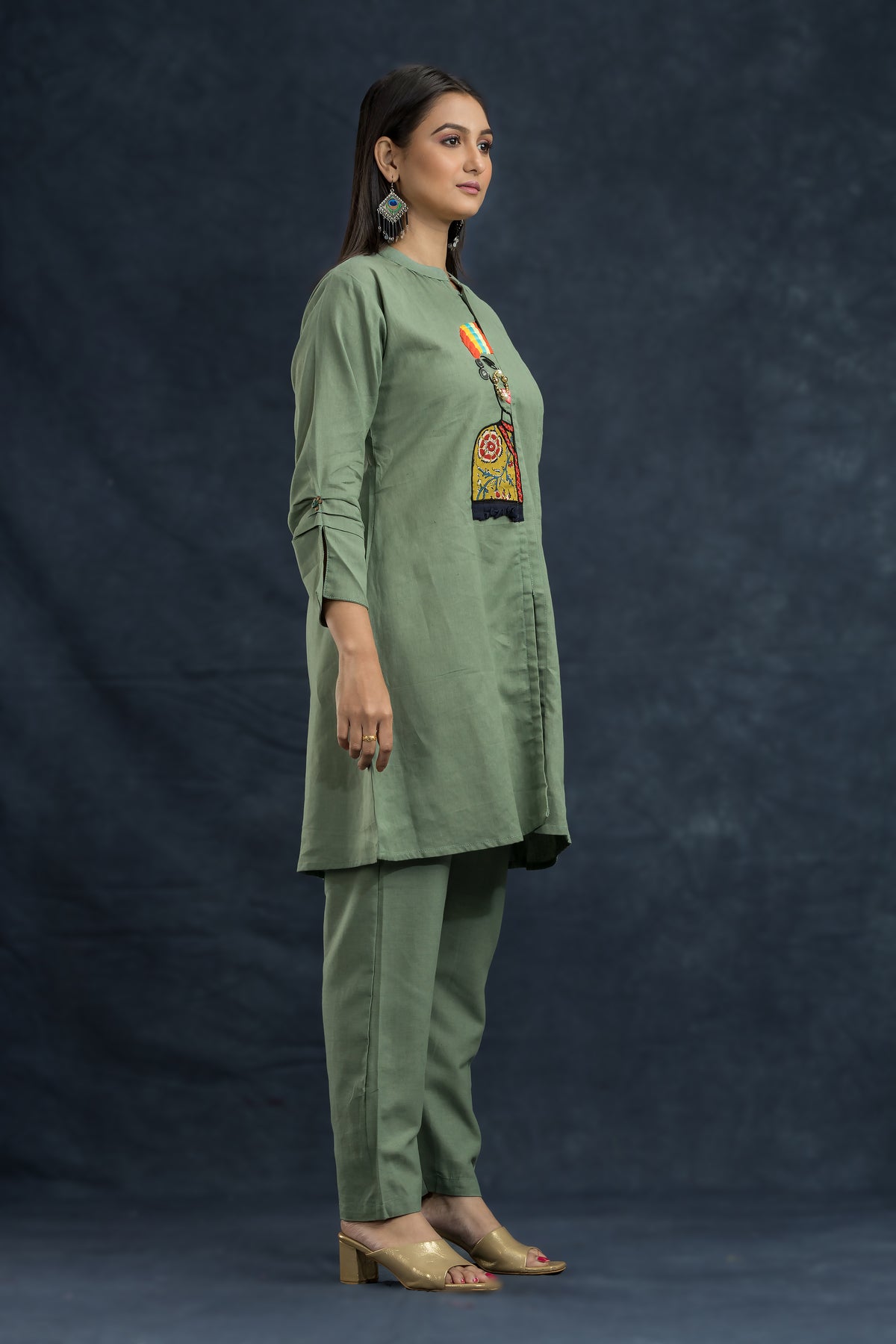 Cotton Kurta Set with Pant_Nathni