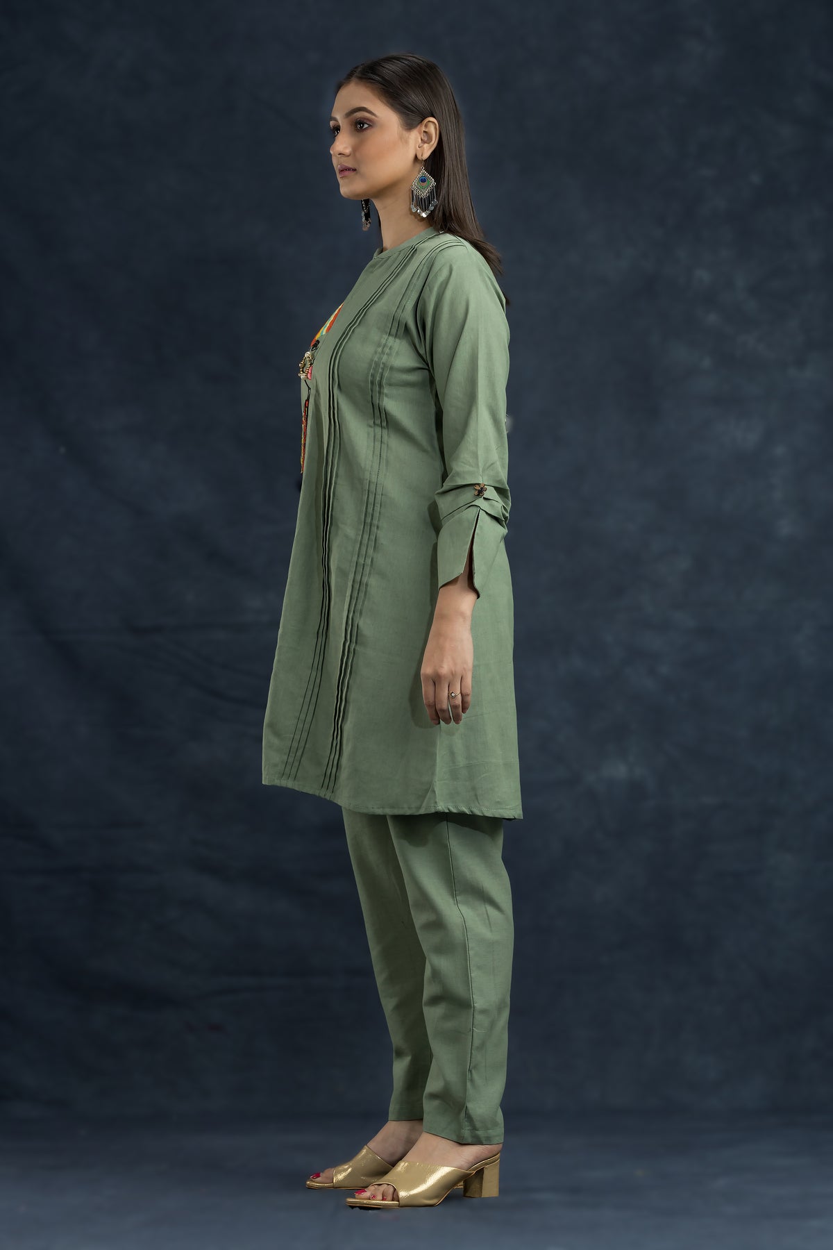 Cotton Kurta Set with Pant_Nathni