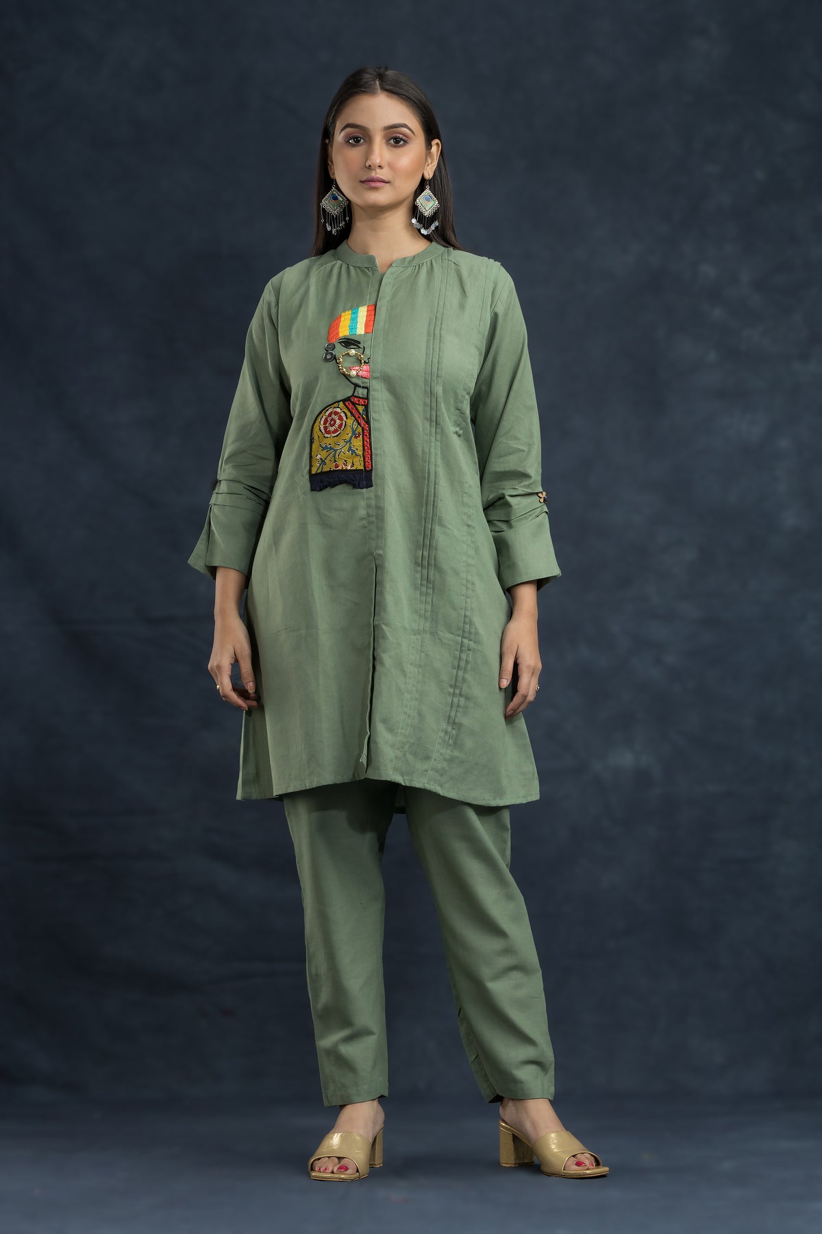 Cotton Kurta Set with Pant_Nathni