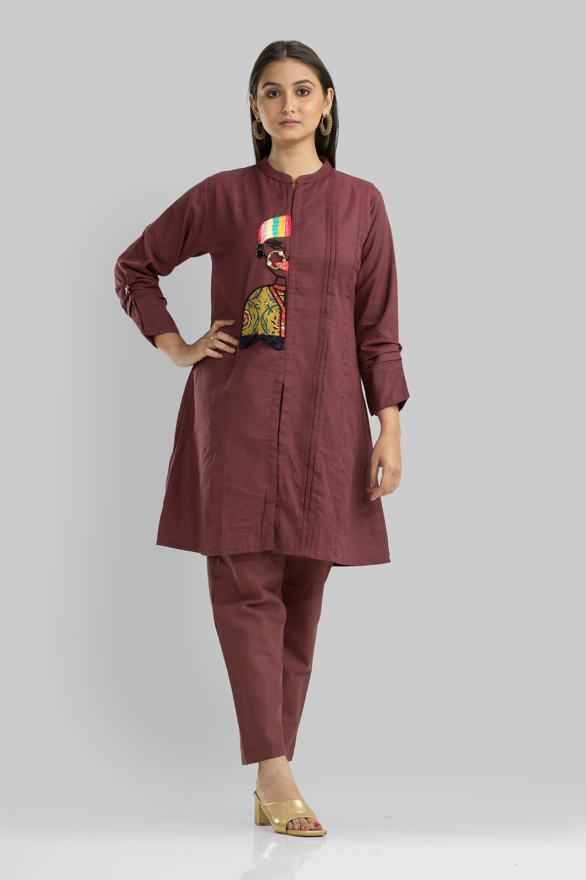 Cotton Kurta Set with Pant_Nathni