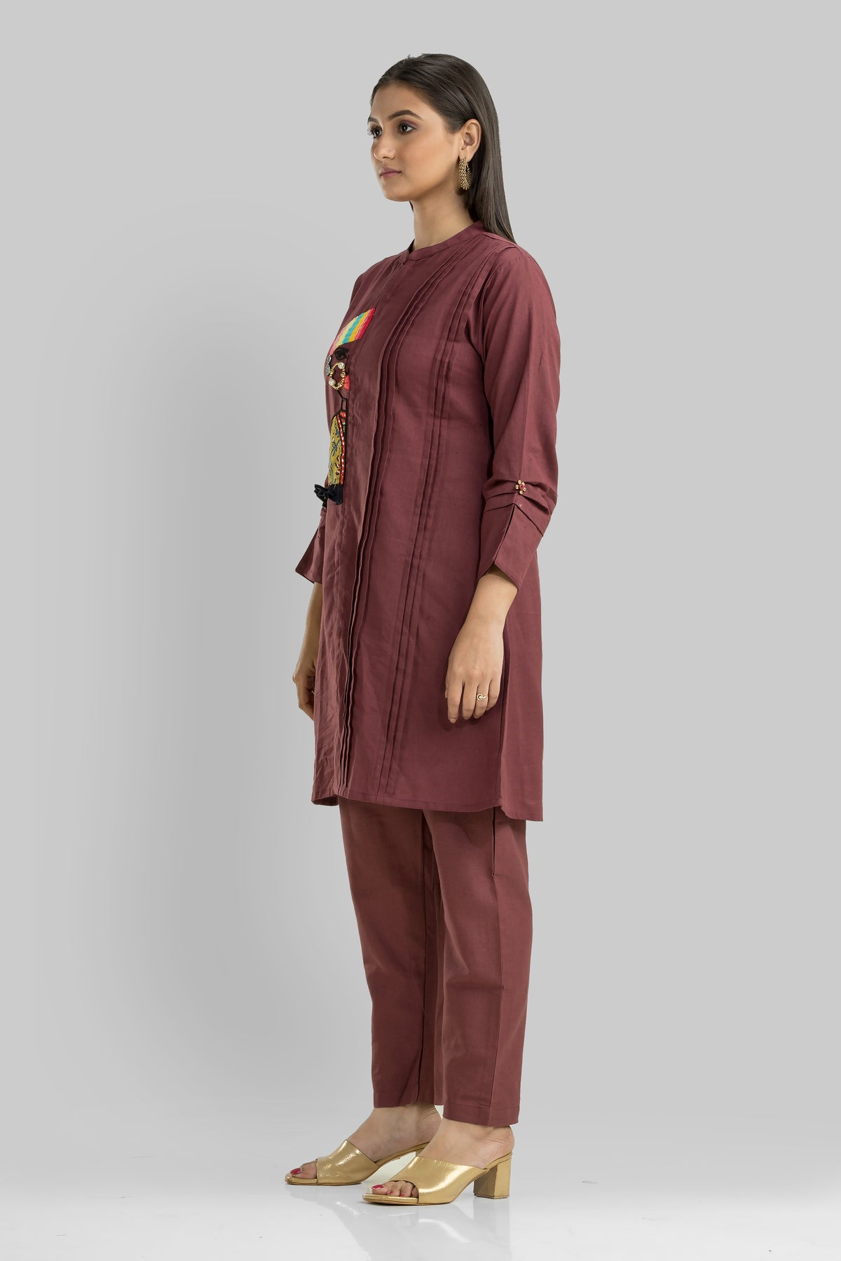 Cotton Kurta Set with Pant_Nathni