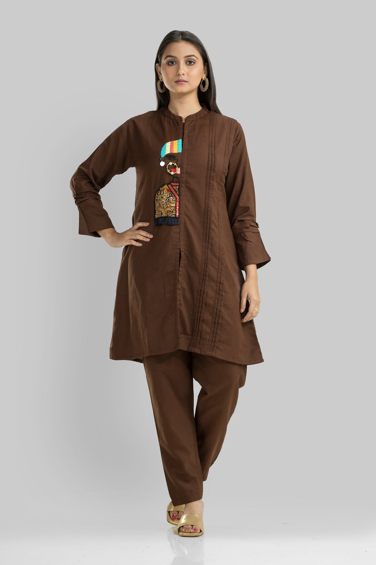 Cotton Kurta Set with Pant_Nathni