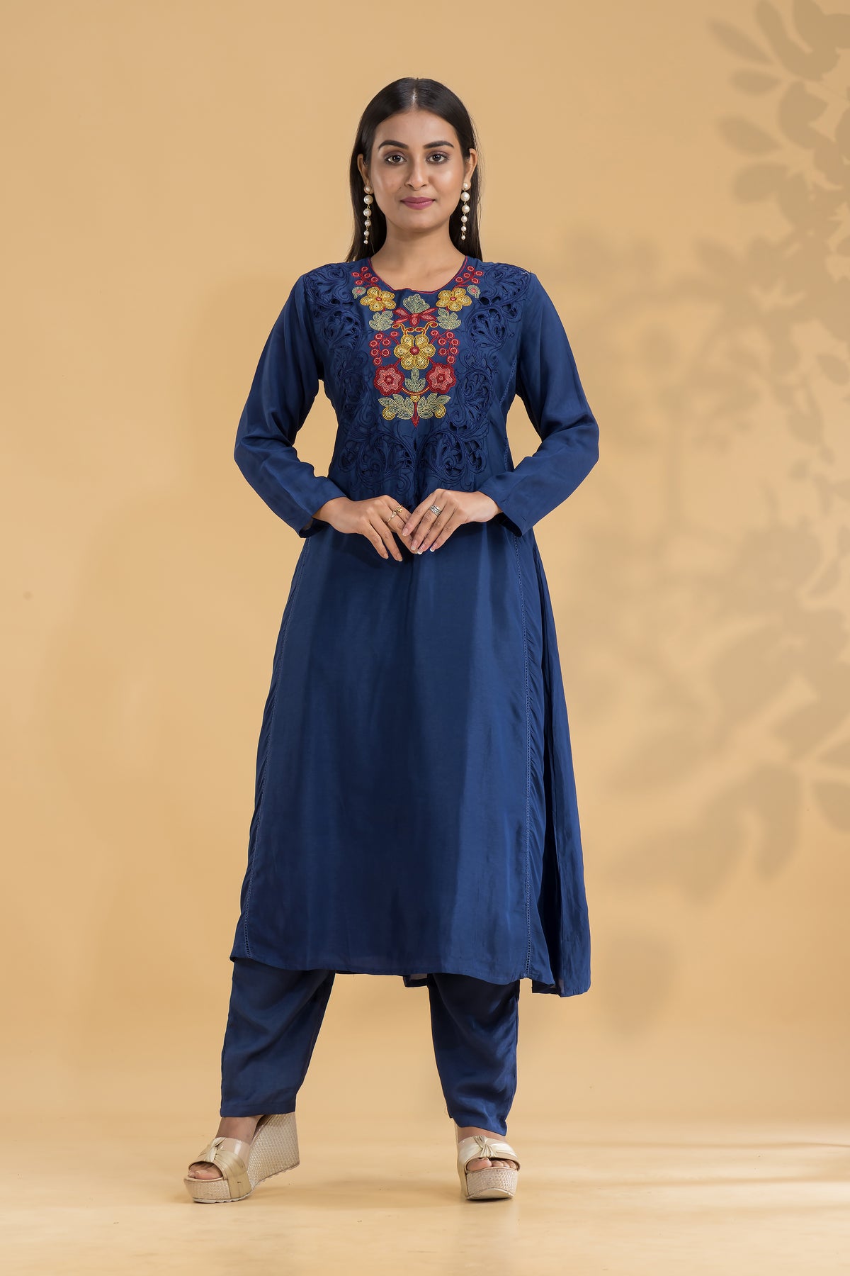 Embroidered Kurta-Pant Set