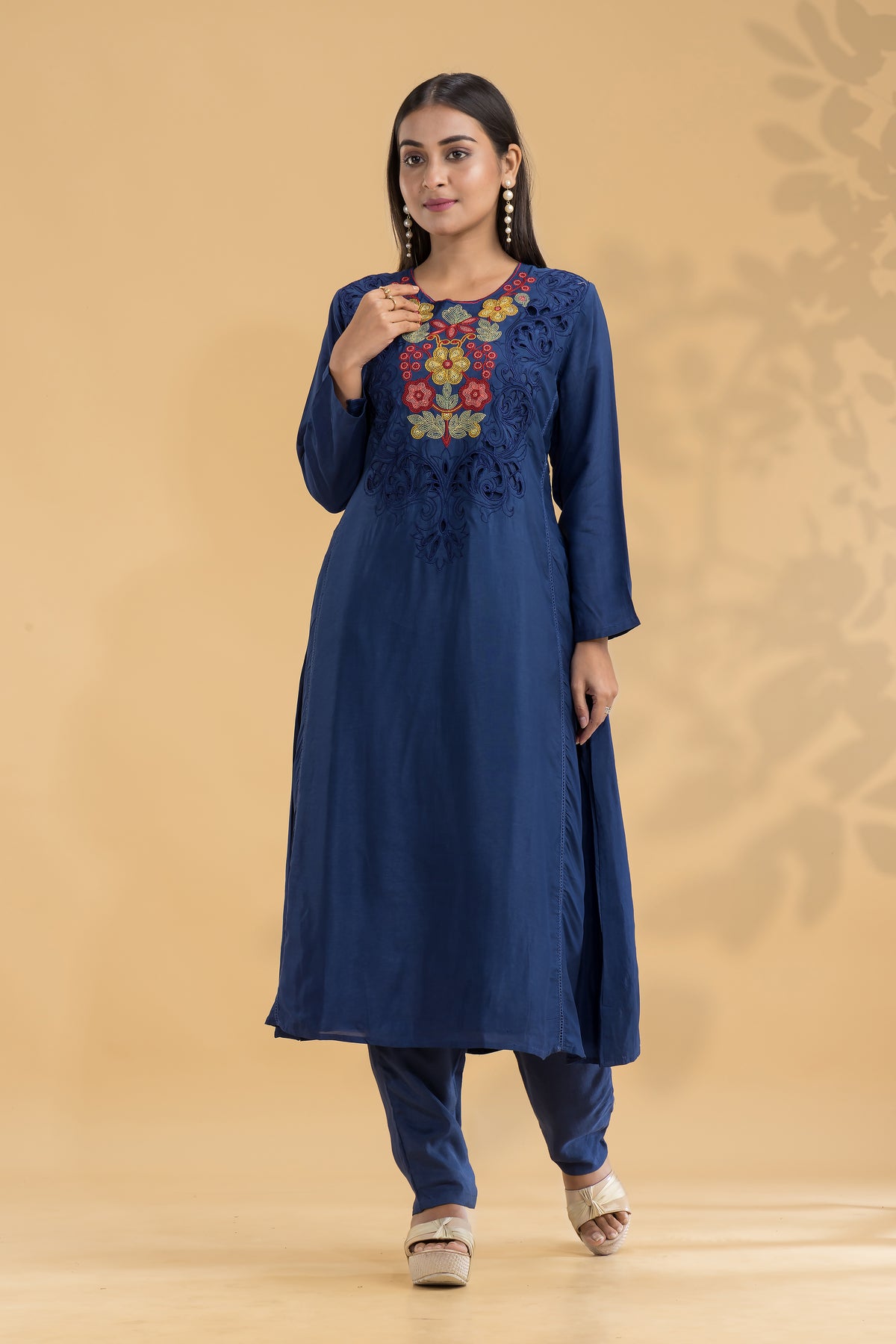 Embroidered Kurta-Pant Set