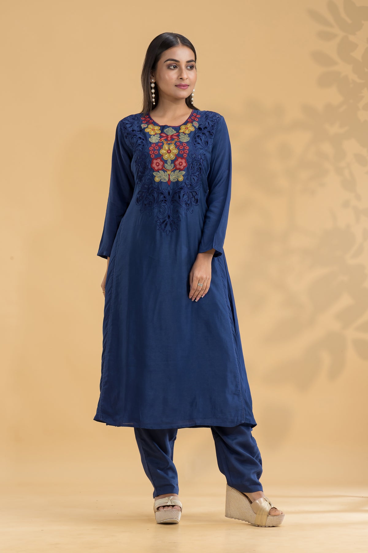 Embroidered Kurta-Pant Set