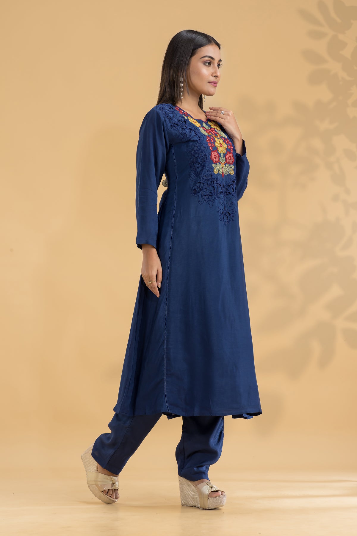 Embroidered Kurta-Pant Set