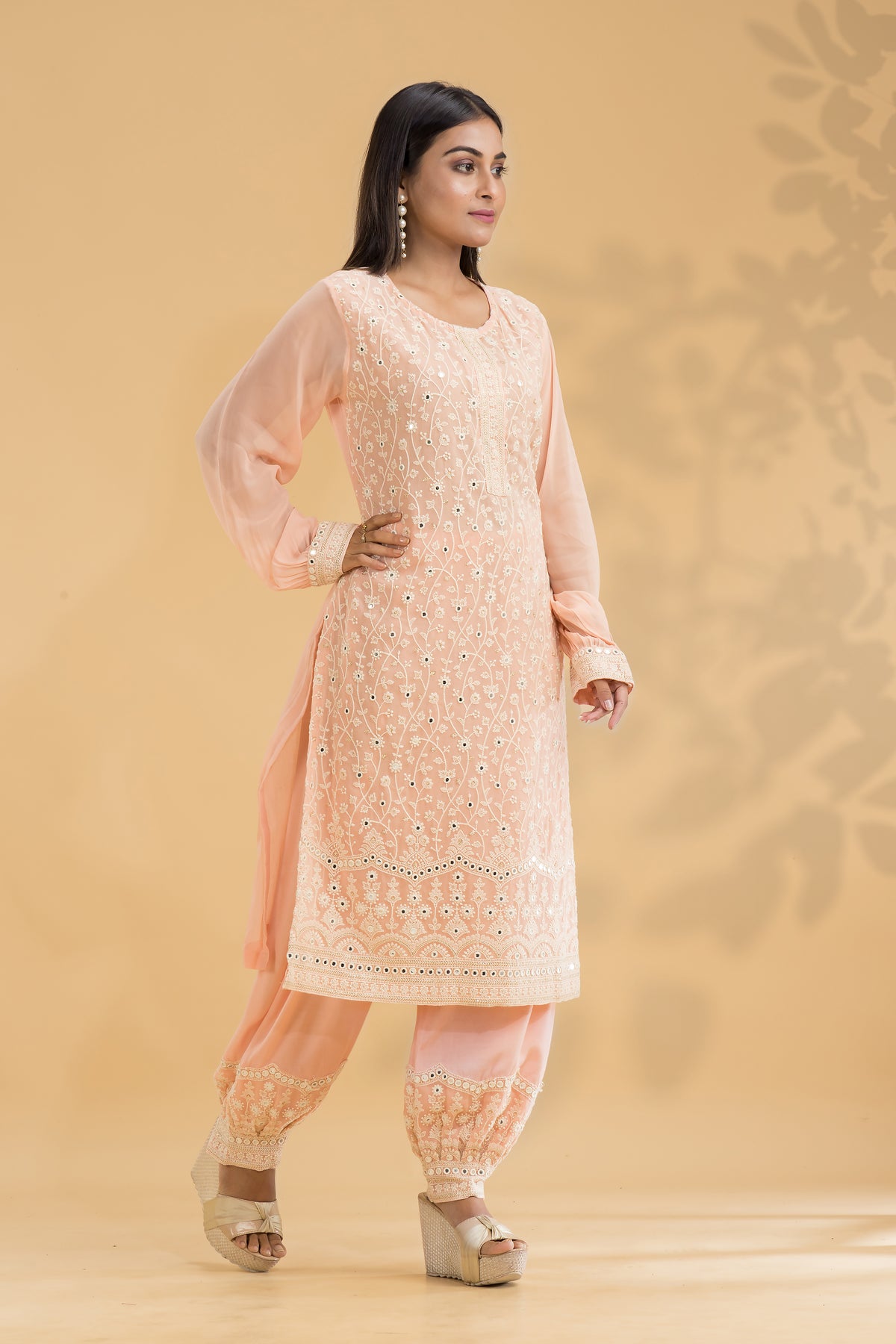 Embroidered Kurta & Pant set