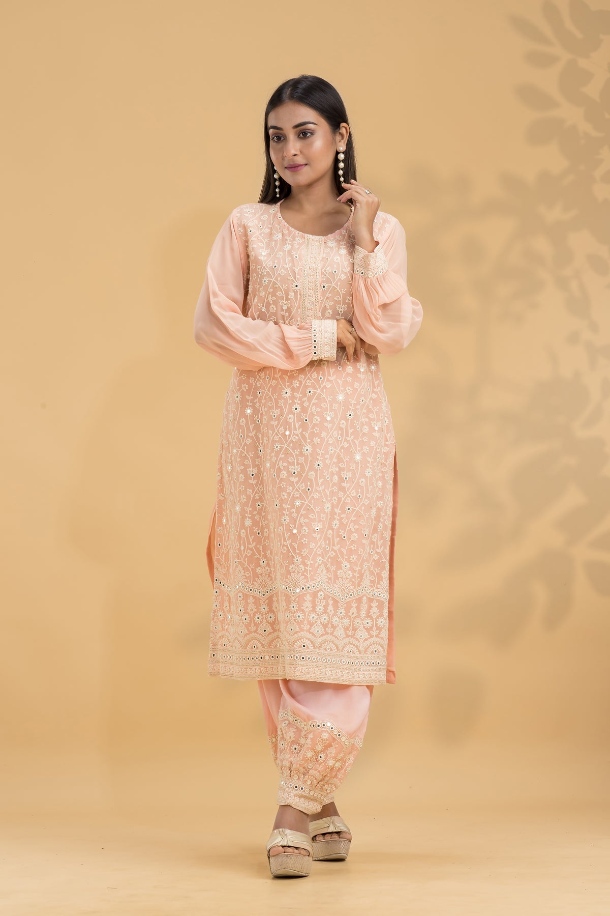 Embroidered Kurta & Pant set