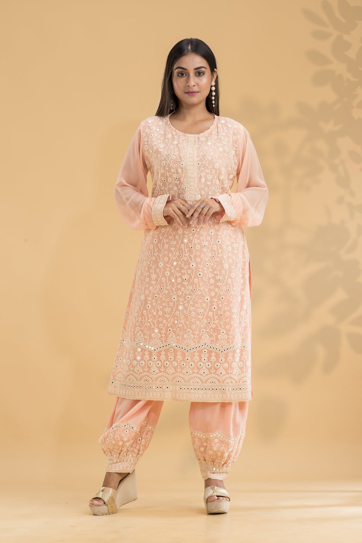 Embroidered Kurta & Pant set